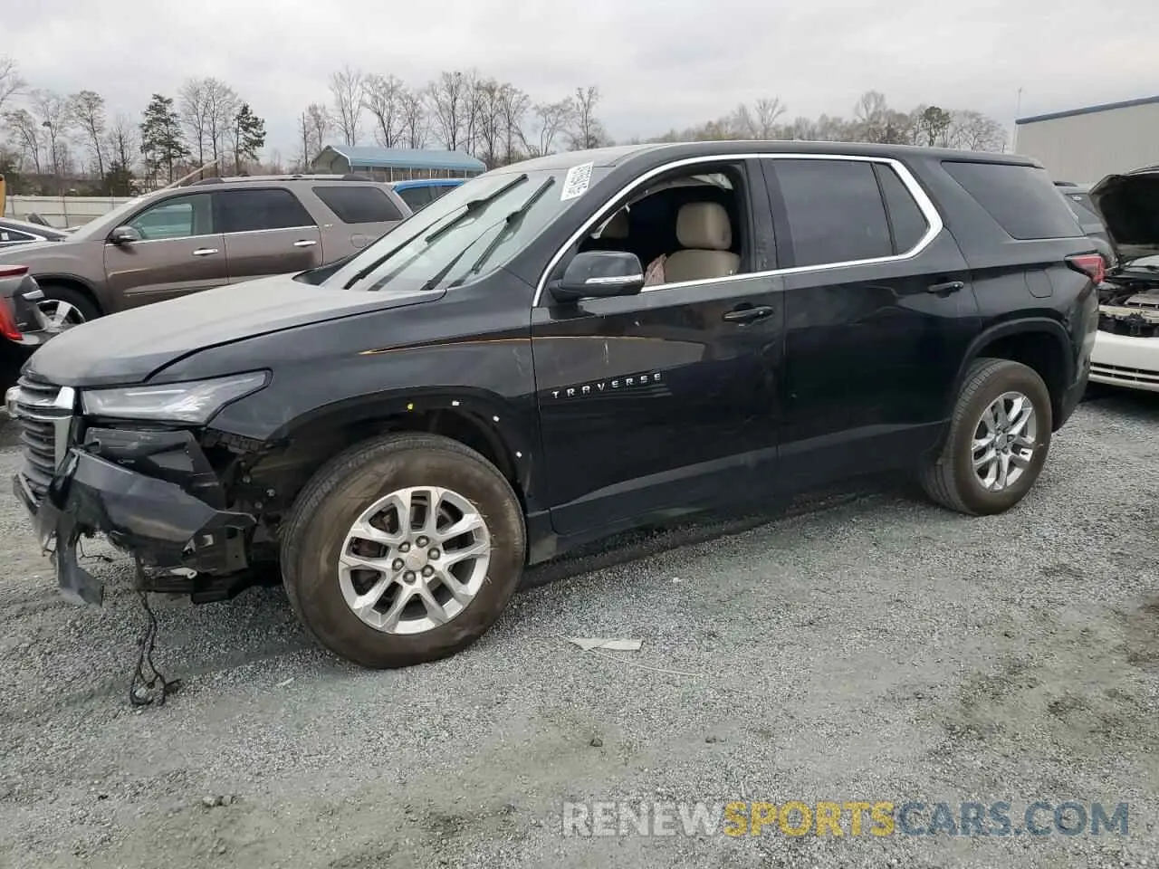 1 Photograph of a damaged car 1GNERFKW3PJ293162 CHEVROLET TRAVERSE 2023