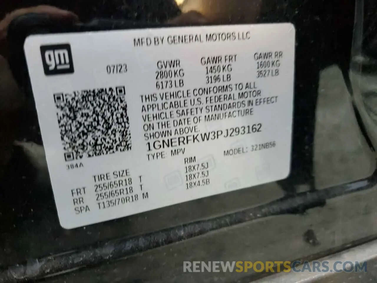 14 Photograph of a damaged car 1GNERFKW3PJ293162 CHEVROLET TRAVERSE 2023