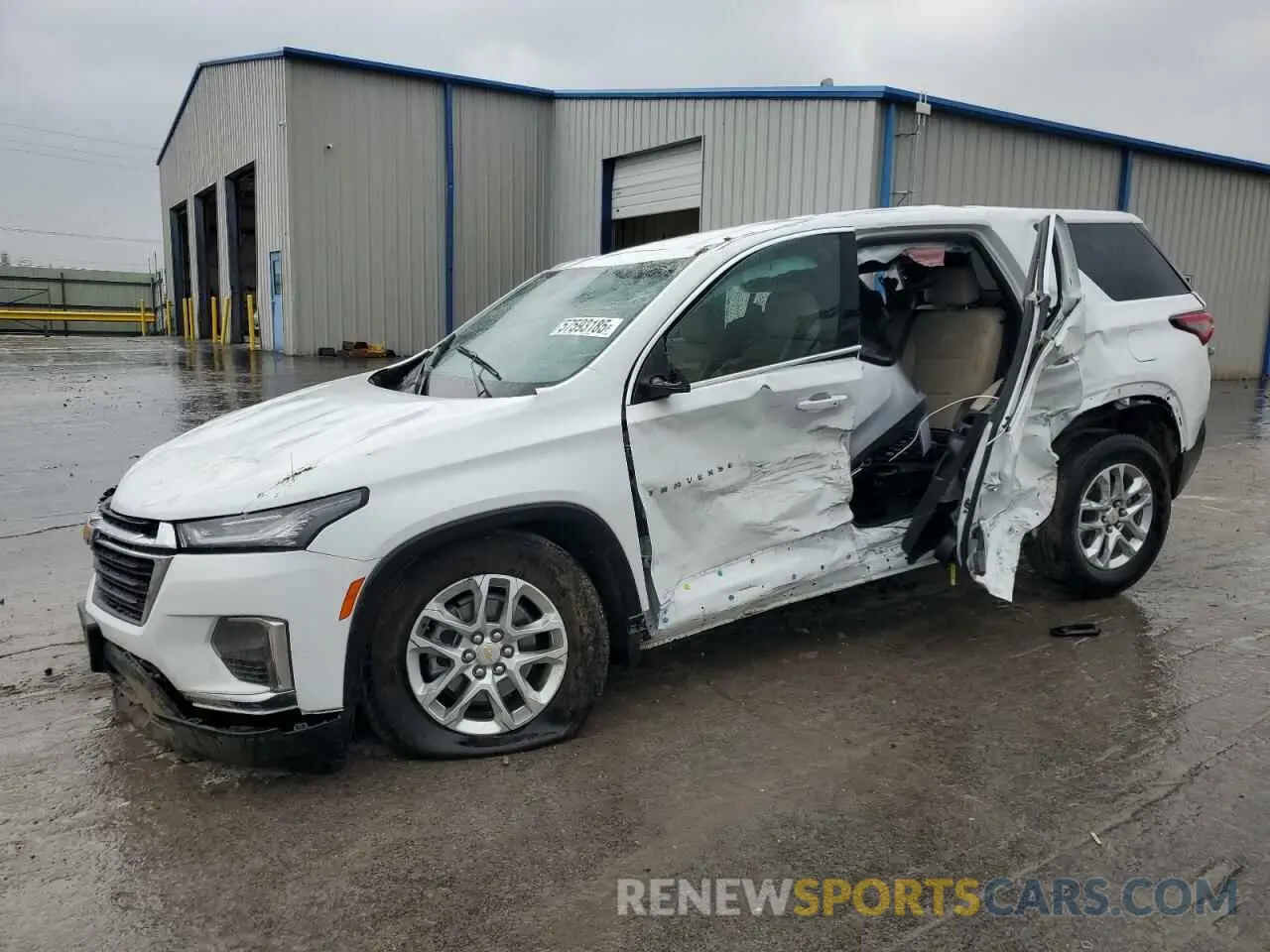 1 Photograph of a damaged car 1GNERFKW3PJ343638 CHEVROLET TRAVERSE 2023