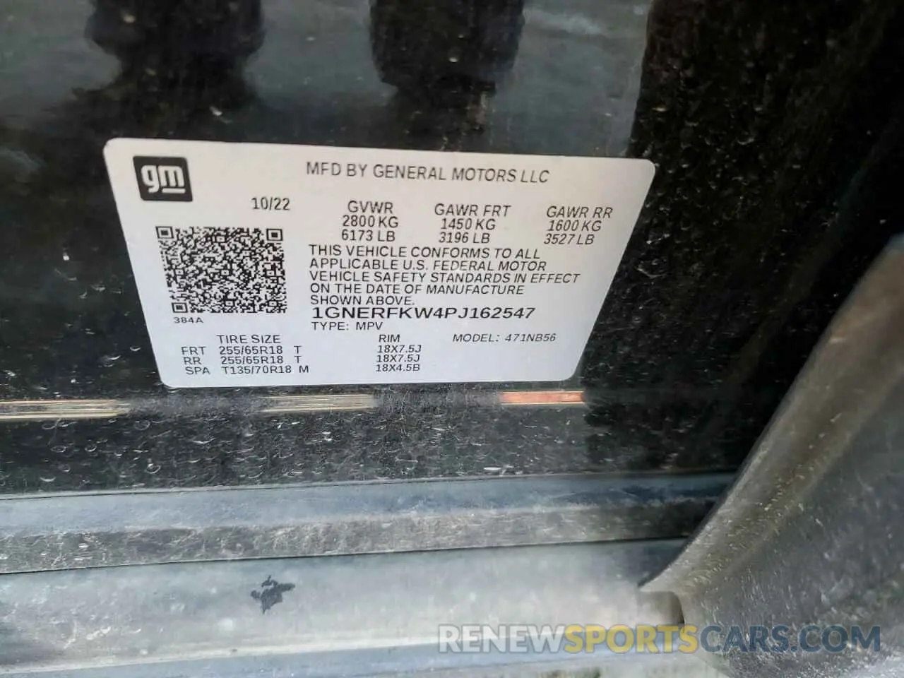 13 Photograph of a damaged car 1GNERFKW4PJ162547 CHEVROLET TRAVERSE 2023