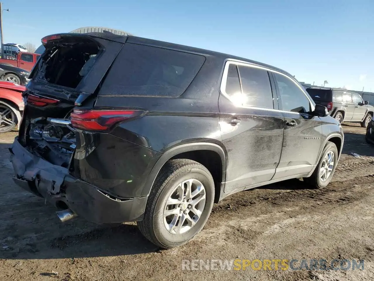 3 Photograph of a damaged car 1GNERFKW4PJ162547 CHEVROLET TRAVERSE 2023