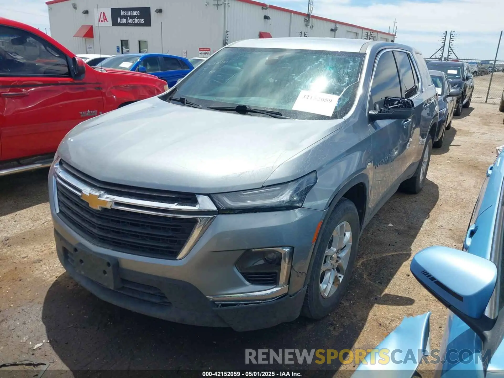2 Photograph of a damaged car 1GNERFKW6PJ101765 CHEVROLET TRAVERSE 2023