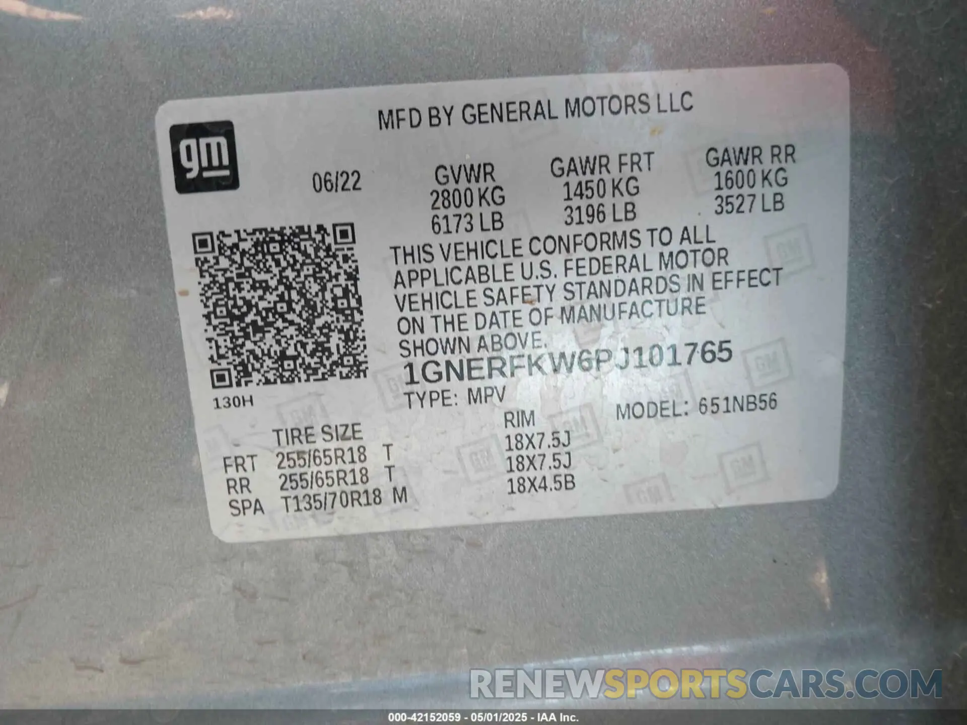 9 Photograph of a damaged car 1GNERFKW6PJ101765 CHEVROLET TRAVERSE 2023