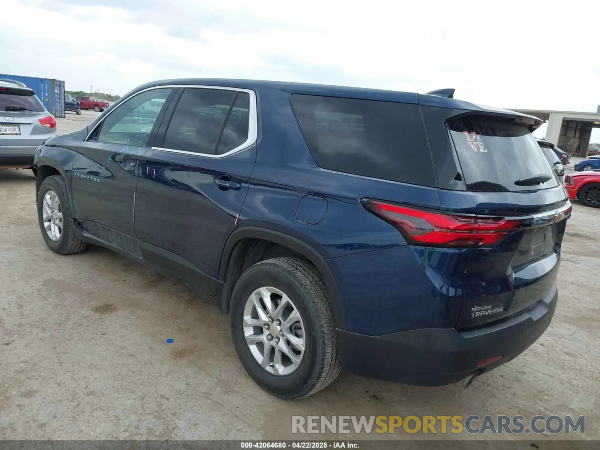 3 Photograph of a damaged car 1GNERFKW6PJ221839 CHEVROLET TRAVERSE 2023
