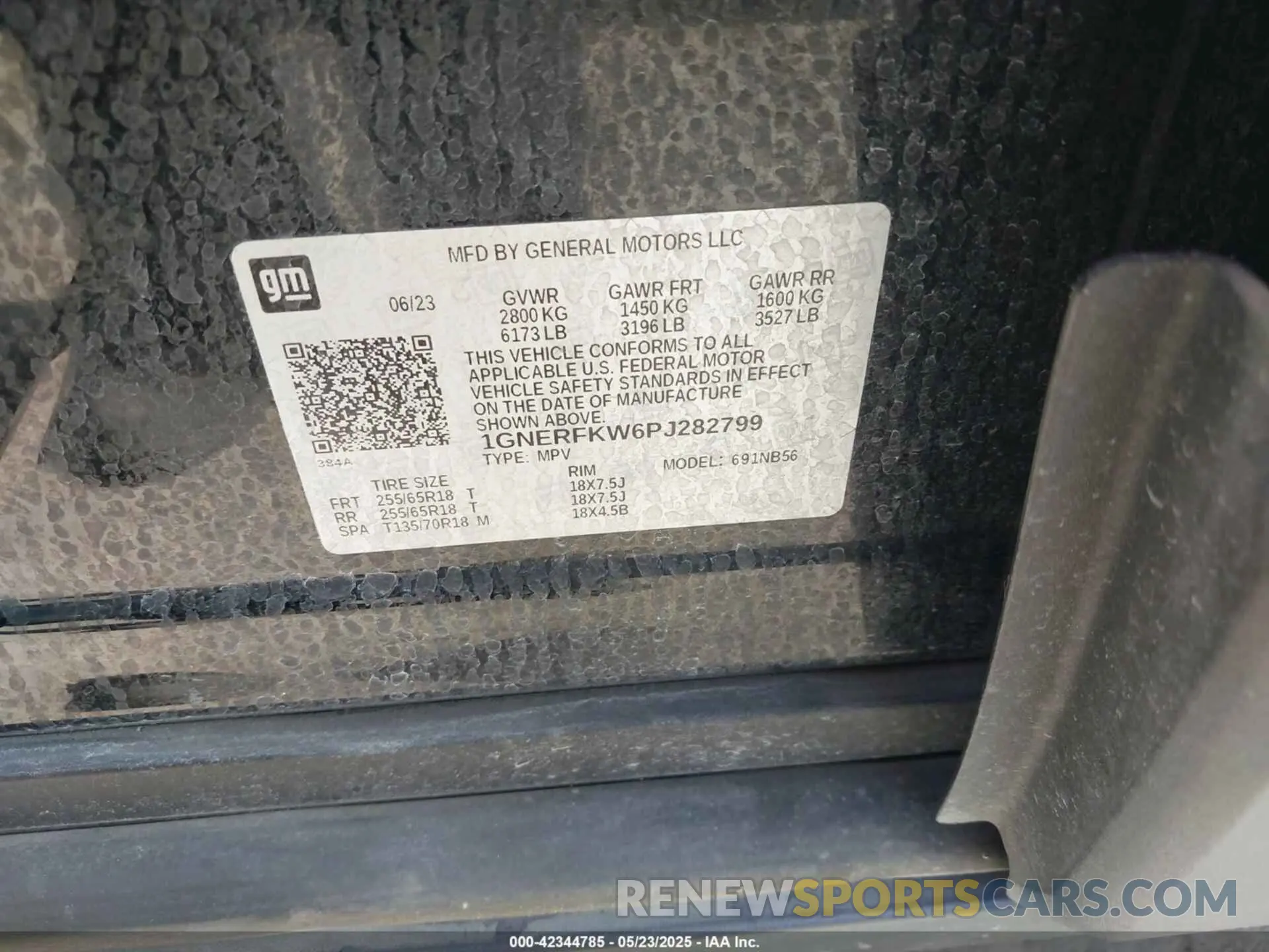 9 Photograph of a damaged car 1GNERFKW6PJ282799 CHEVROLET TRAVERSE 2023