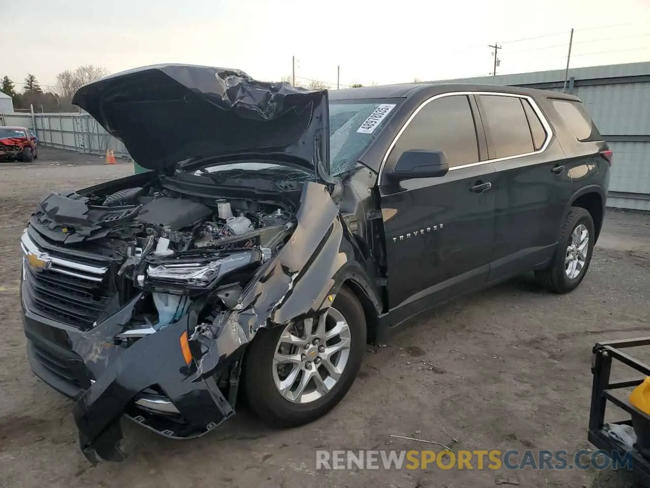 1 Photograph of a damaged car 1GNERFKW6PJ302596 CHEVROLET TRAVERSE 2023