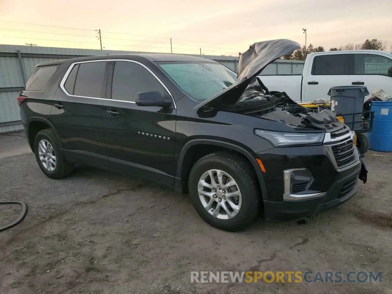 4 Photograph of a damaged car 1GNERFKW6PJ302596 CHEVROLET TRAVERSE 2023
