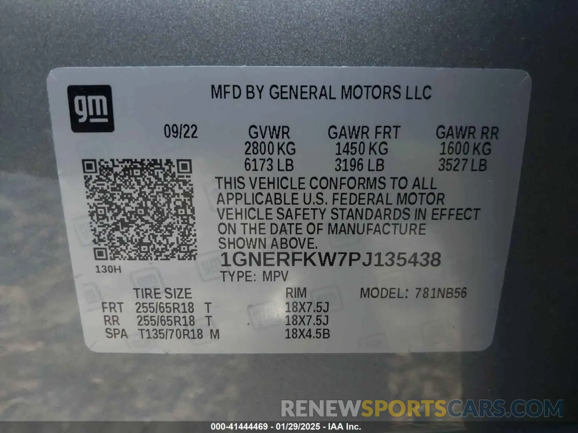 9 Photograph of a damaged car 1GNERFKW7PJ135438 CHEVROLET TRAVERSE 2023