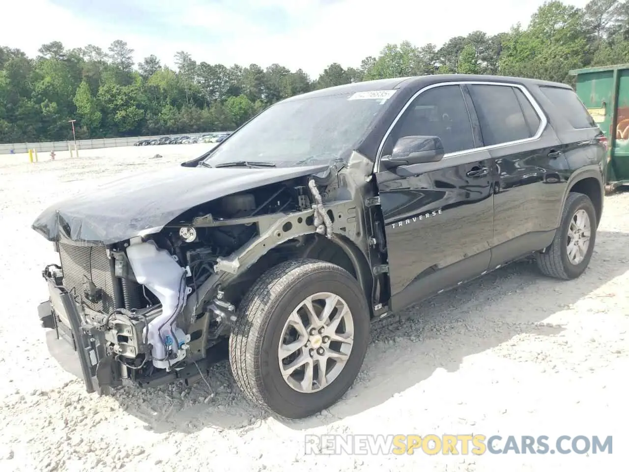 1 Photograph of a damaged car 1GNERFKW7PJ319388 CHEVROLET TRAVERSE 2023
