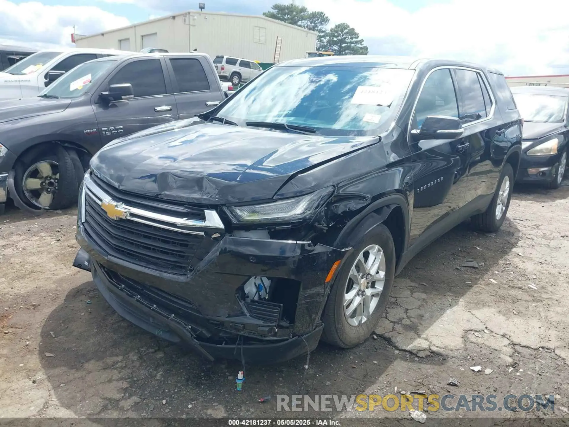2 Photograph of a damaged car 1GNERFKW9PJ319344 CHEVROLET TRAVERSE 2023
