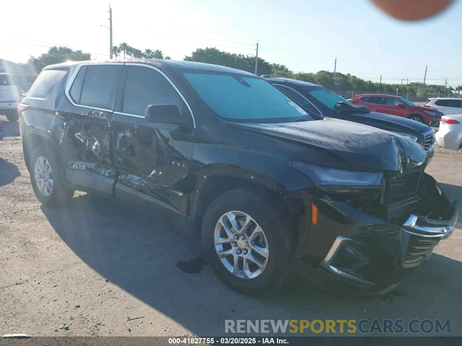 1 Photograph of a damaged car 1GNERFKW9PJ340291 CHEVROLET TRAVERSE 2023