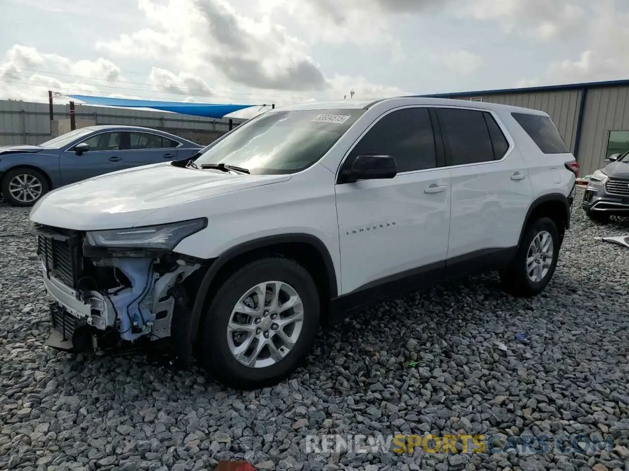 1 Photograph of a damaged car 1GNERFKWXPJ177179 CHEVROLET TRAVERSE 2023