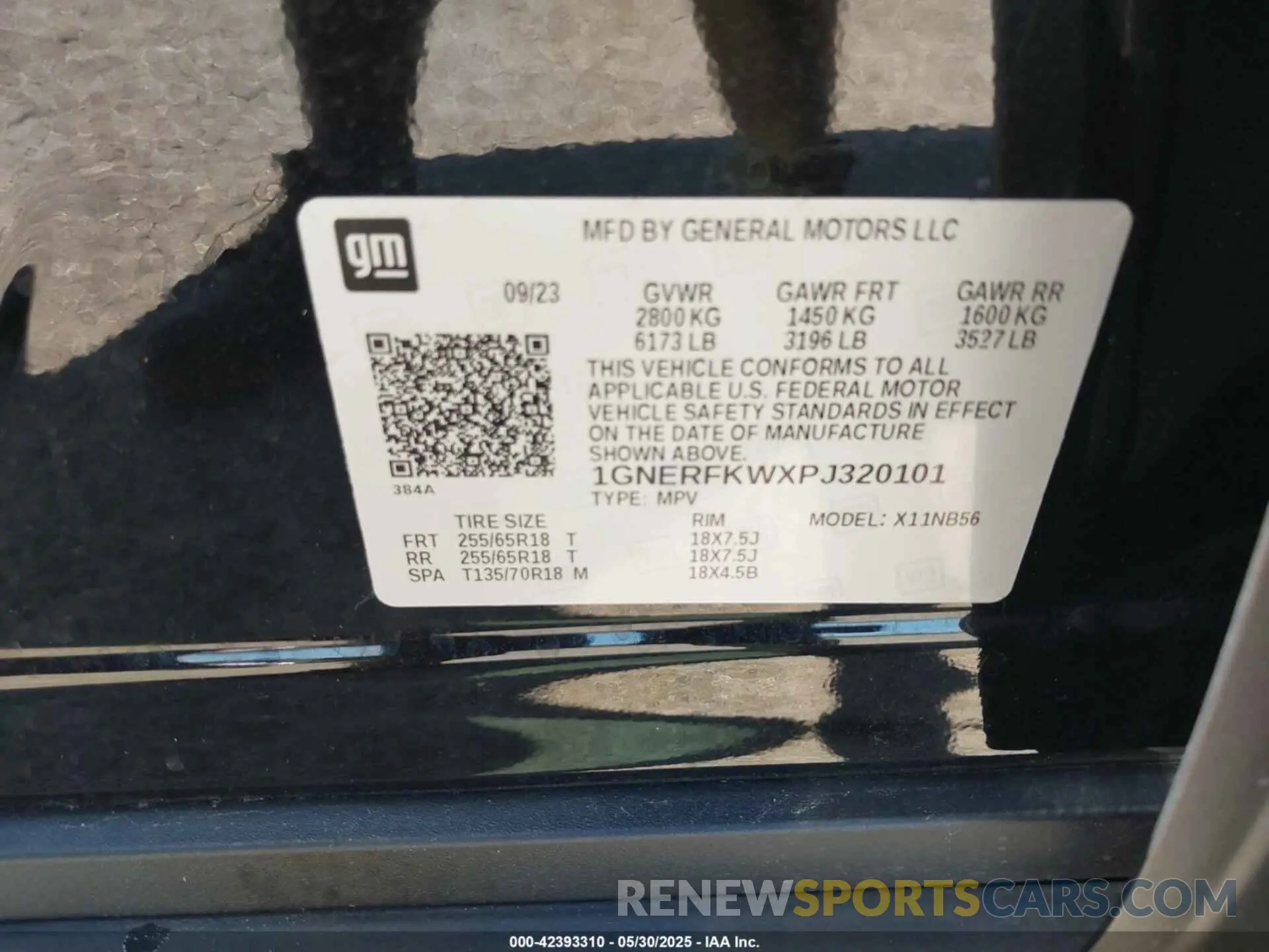 9 Photograph of a damaged car 1GNERFKWXPJ320101 CHEVROLET TRAVERSE 2023
