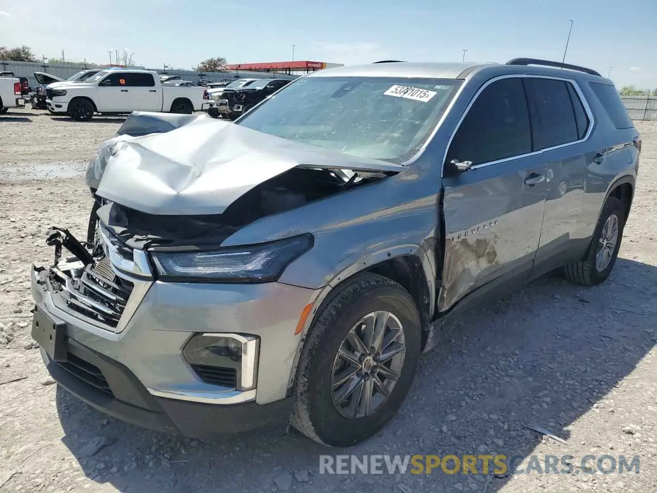 1 Photograph of a damaged car 1GNERGKW0PJ287423 CHEVROLET TRAVERSE 2023