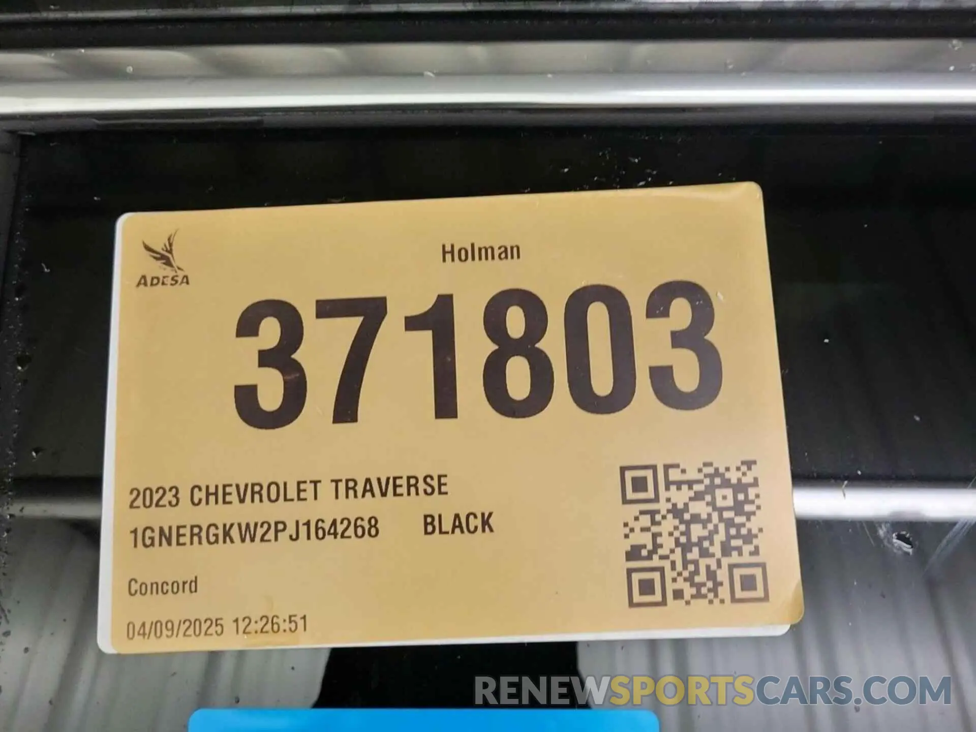 3 Photograph of a damaged car 1GNERGKW2PJ164268 CHEVROLET TRAVERSE 2023