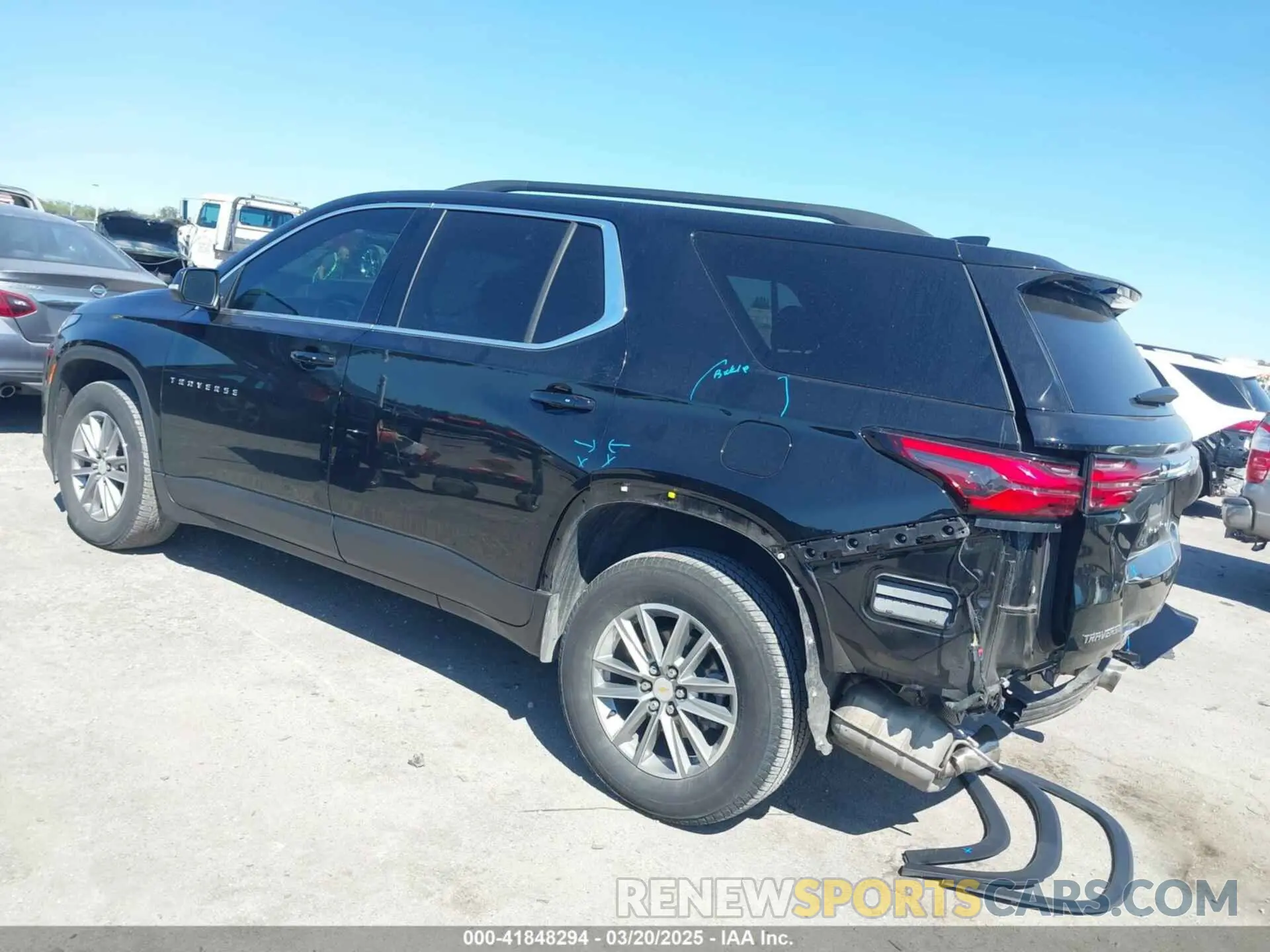 3 Photograph of a damaged car 1GNERGKW2PJ289979 CHEVROLET TRAVERSE 2023