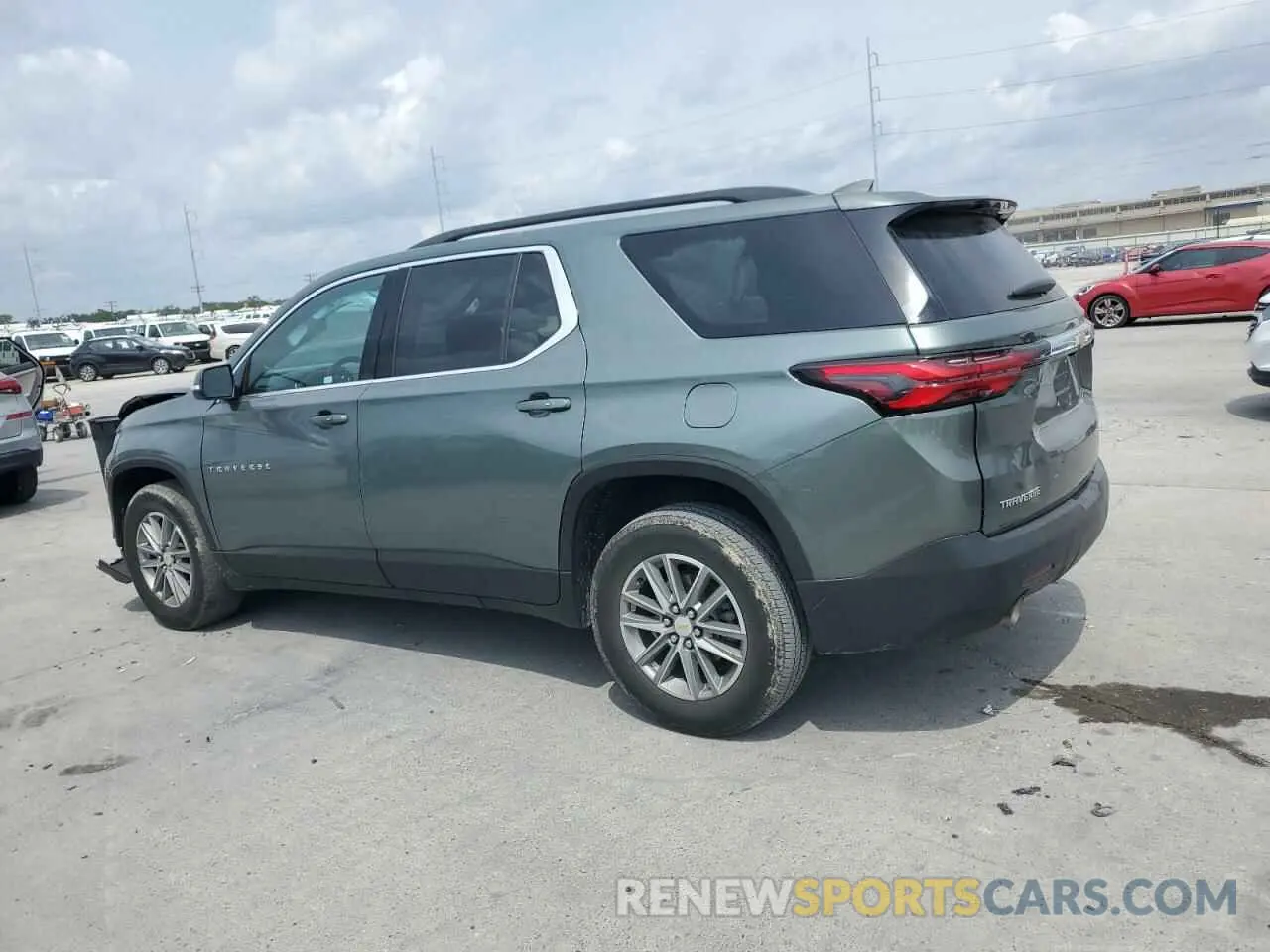 2 Photograph of a damaged car 1GNERGKW3PJ108498 CHEVROLET TRAVERSE 2023
