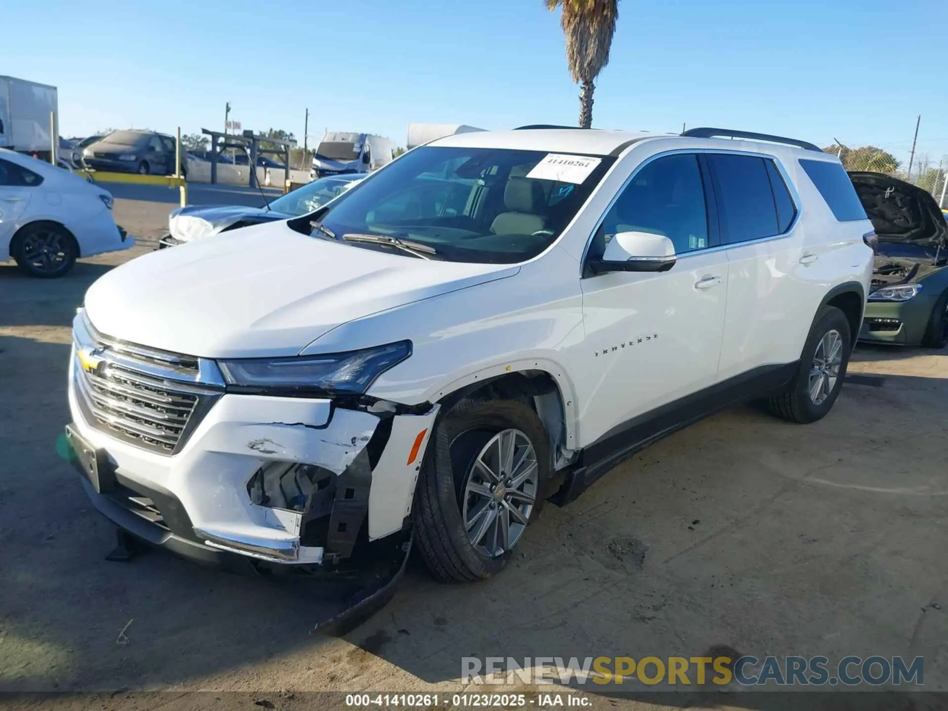 2 Photograph of a damaged car 1GNERGKW4PJ235325 CHEVROLET TRAVERSE 2023