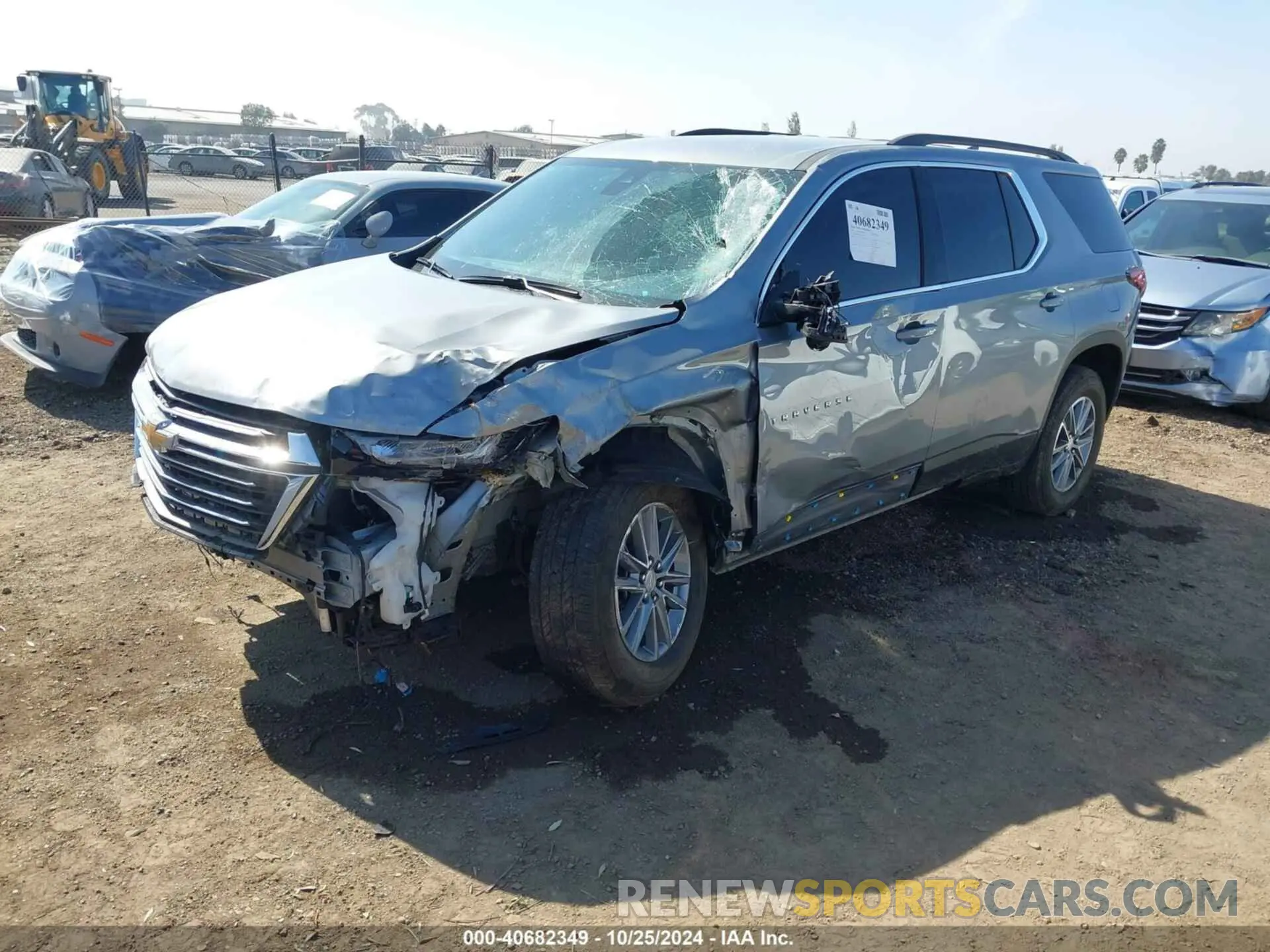 2 Photograph of a damaged car 1GNERGKW5PJ124931 CHEVROLET TRAVERSE 2023