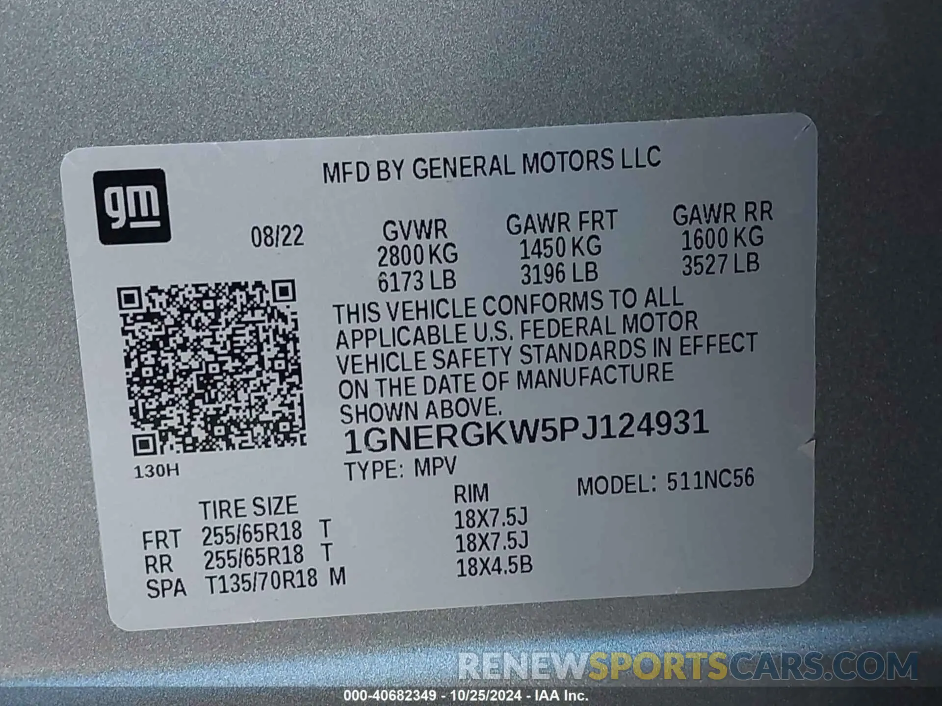 9 Photograph of a damaged car 1GNERGKW5PJ124931 CHEVROLET TRAVERSE 2023