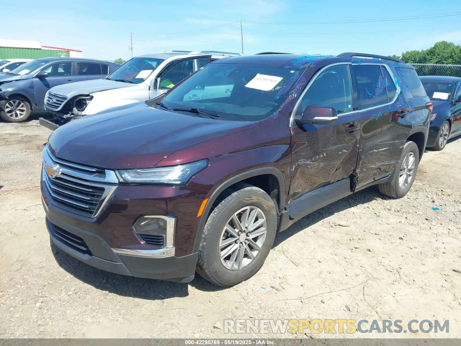2 Photograph of a damaged car 1GNERGKW5PJ146637 CHEVROLET TRAVERSE 2023