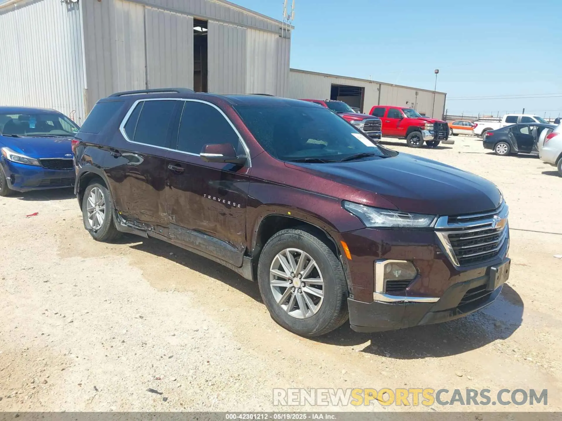 1 Photograph of a damaged car 1GNERGKW5PJ296957 CHEVROLET TRAVERSE 2023