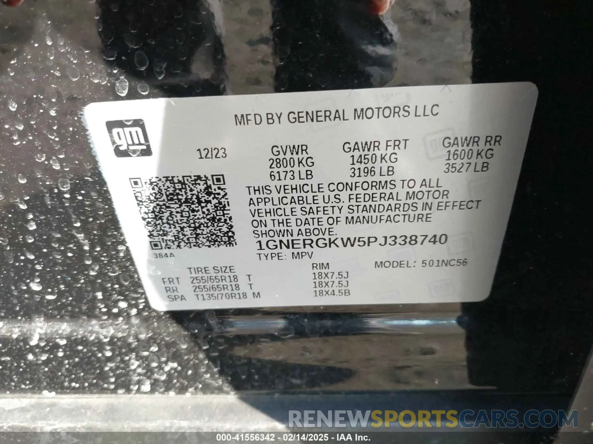 9 Photograph of a damaged car 1GNERGKW5PJ338740 CHEVROLET TRAVERSE 2023