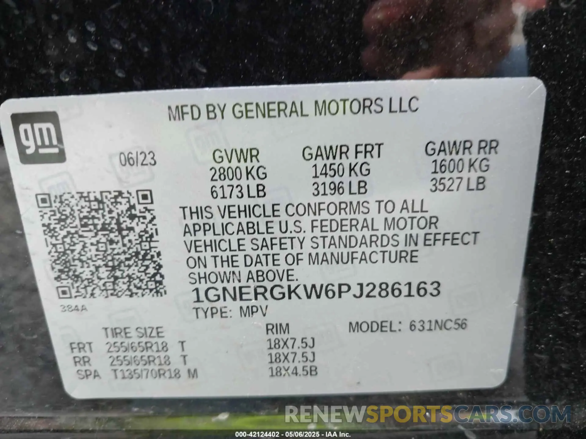9 Photograph of a damaged car 1GNERGKW6PJ286163 CHEVROLET TRAVERSE 2023
