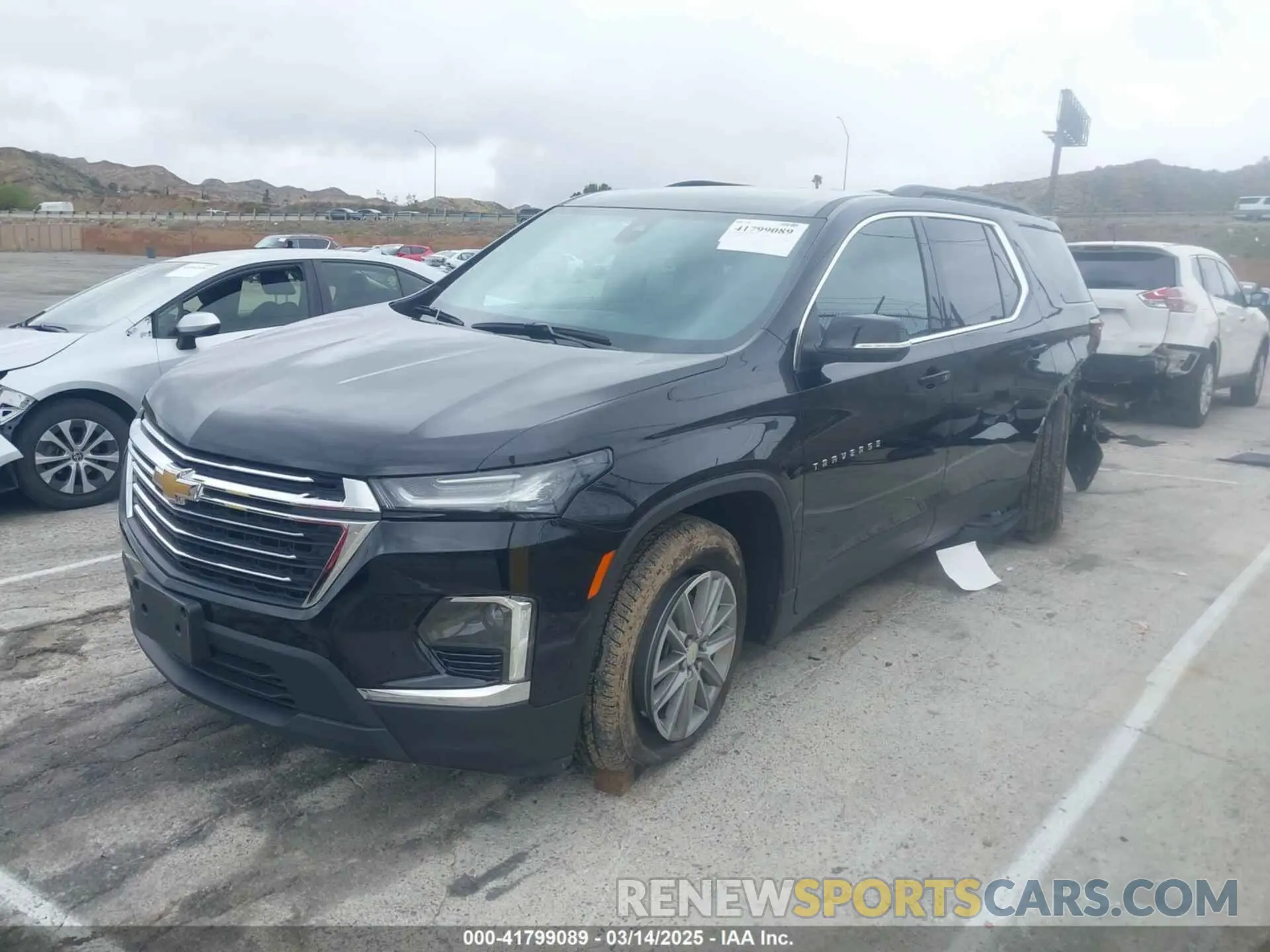 2 Photograph of a damaged car 1GNERGKW8PJ134174 CHEVROLET TRAVERSE 2023