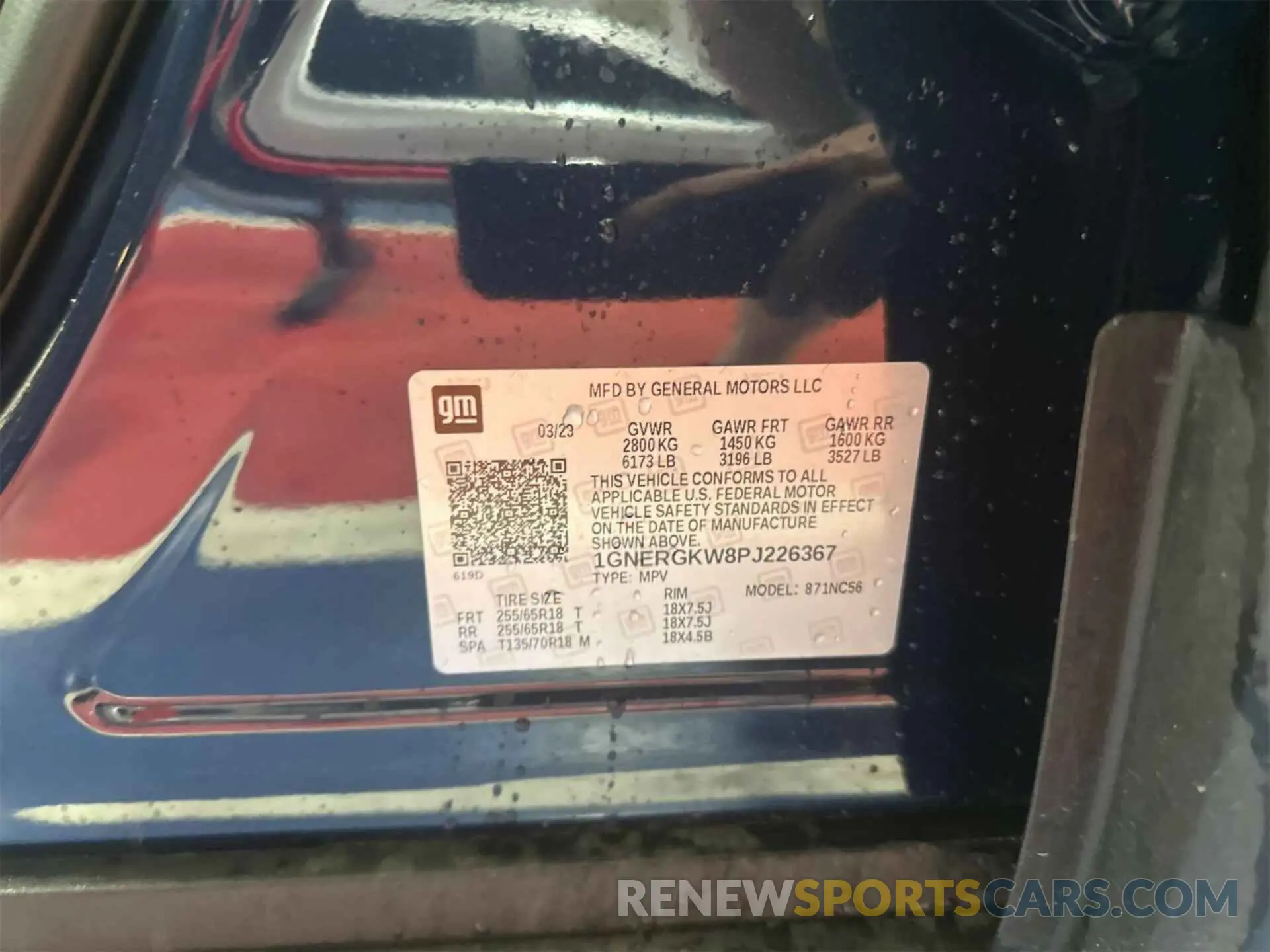 9 Photograph of a damaged car 1GNERGKW8PJ226367 CHEVROLET TRAVERSE 2023