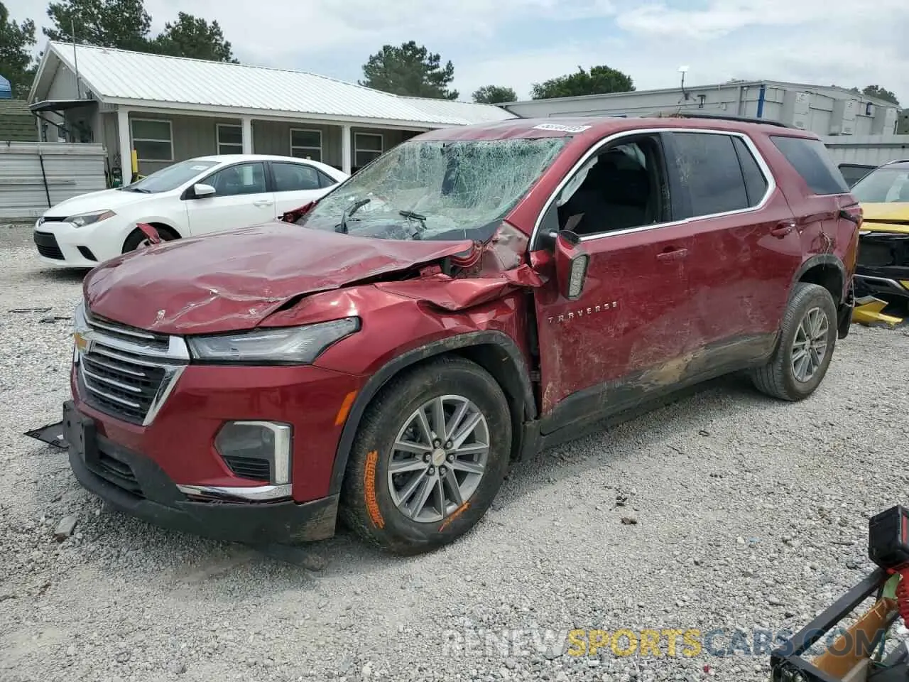 1 Photograph of a damaged car 1GNERGKW8PJ318272 CHEVROLET TRAVERSE 2023