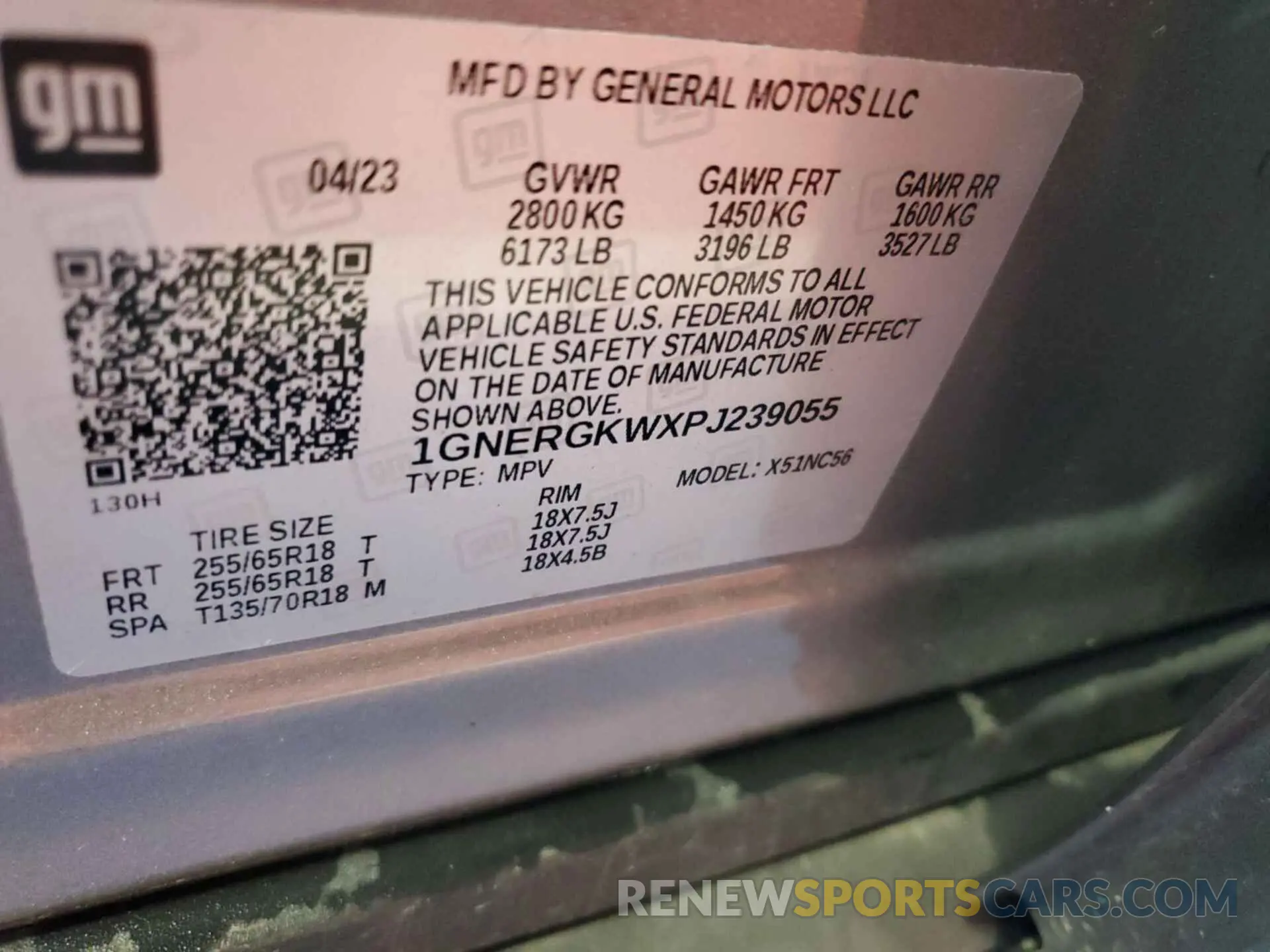23 Photograph of a damaged car 1GNERGKWXPJ239055 CHEVROLET TRAVERSE 2023