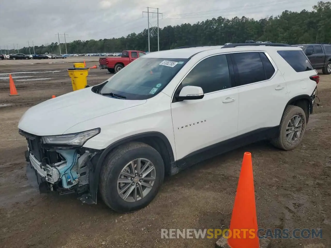 1 Photograph of a damaged car 1GNERHKW2PJ237483 CHEVROLET TRAVERSE 2023