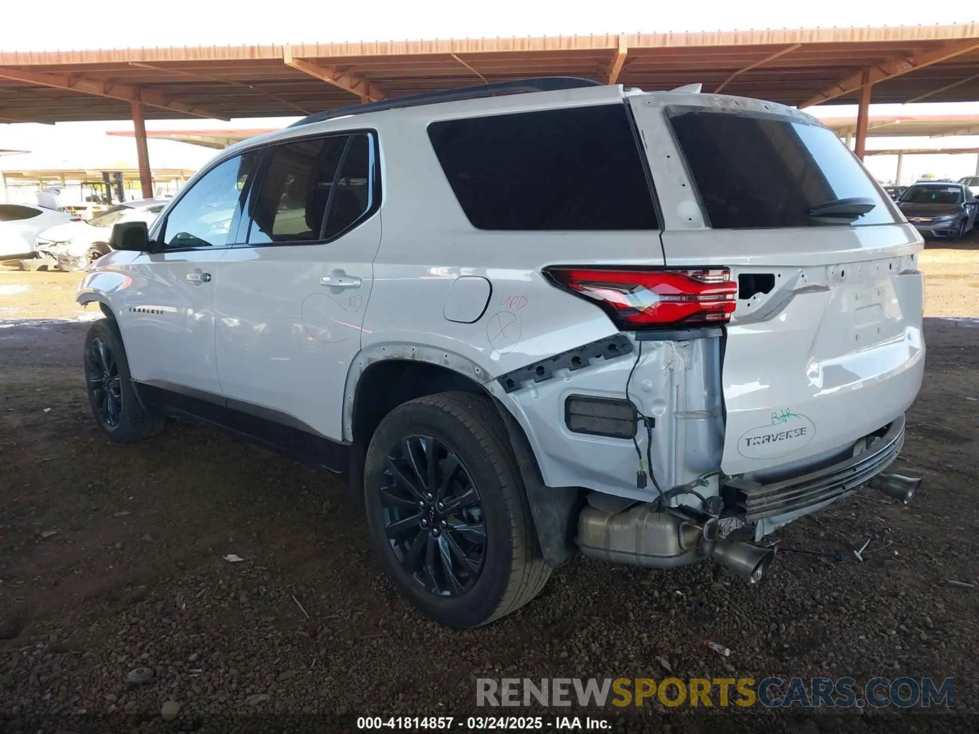 3 Photograph of a damaged car 1GNERJKW7PJ230813 CHEVROLET TRAVERSE 2023