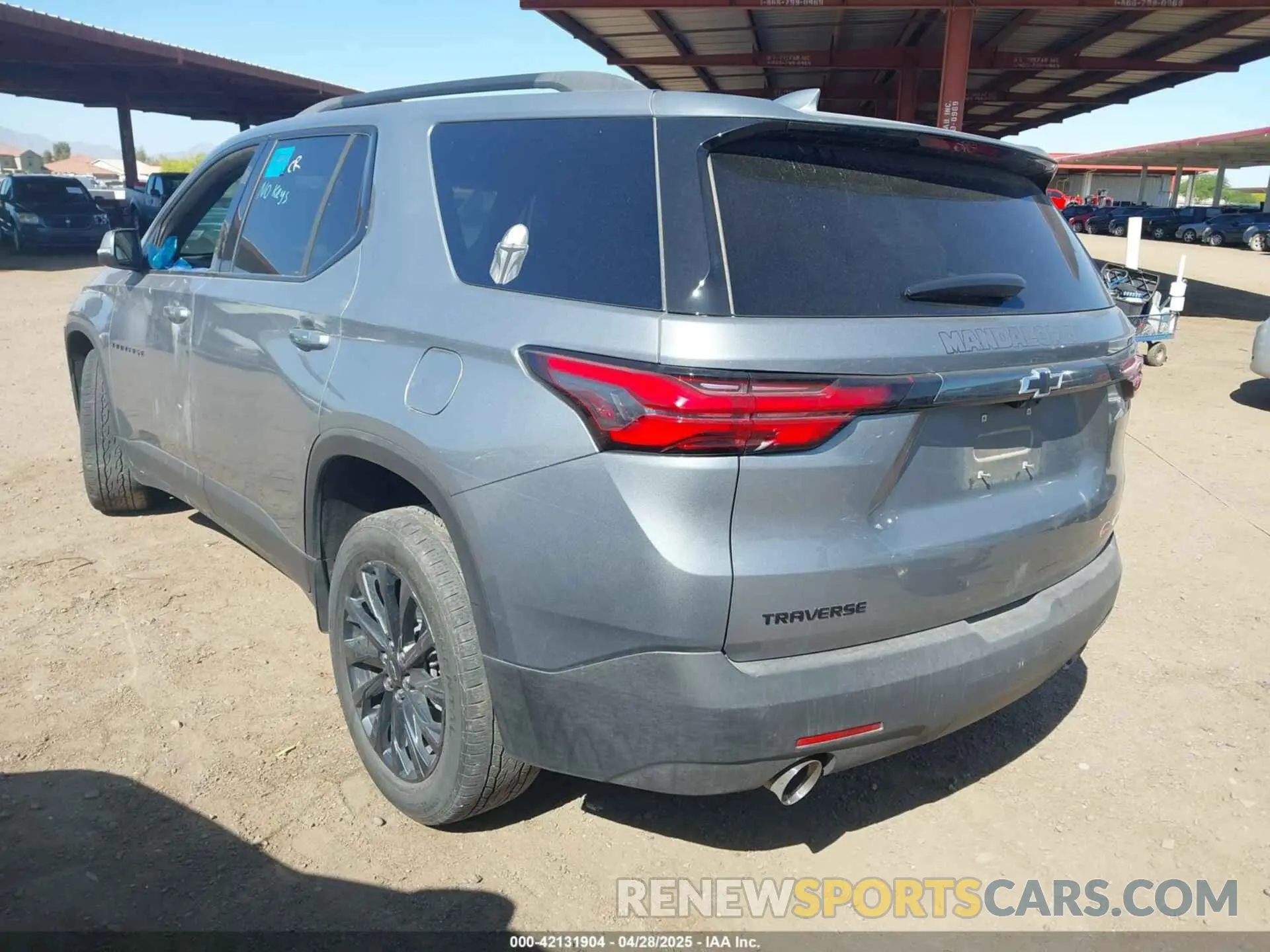 3 Photograph of a damaged car 1GNERJKW7PJ234456 CHEVROLET TRAVERSE 2023