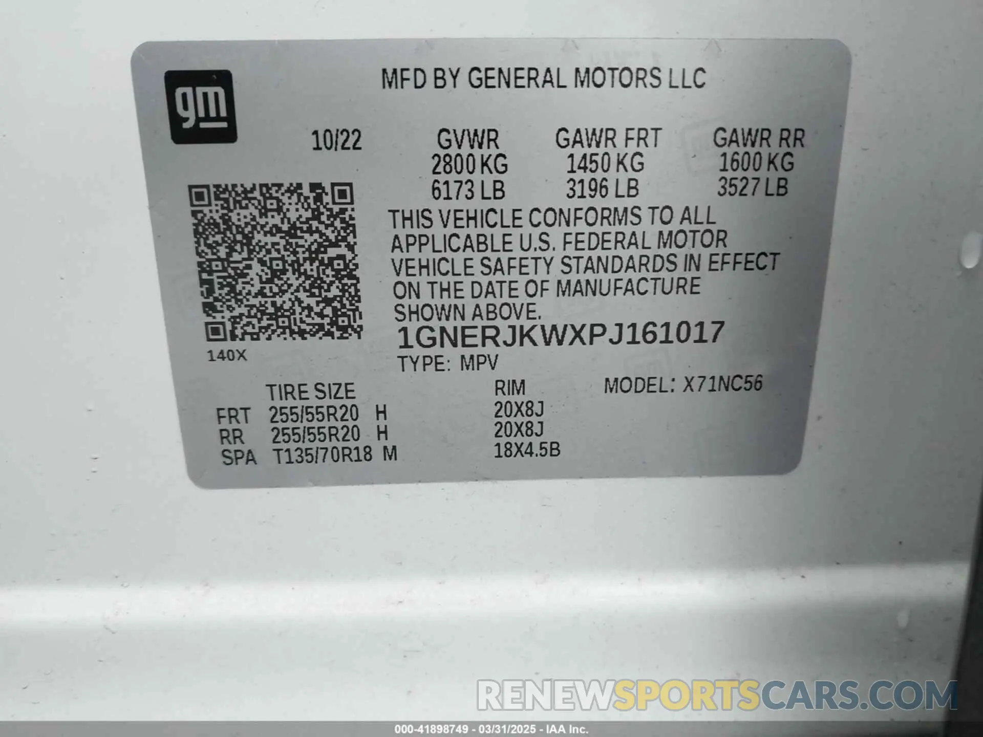 9 Photograph of a damaged car 1GNERJKWXPJ161017 CHEVROLET TRAVERSE 2023