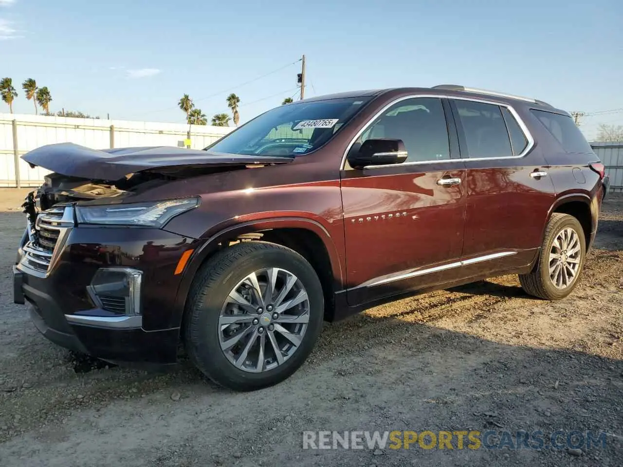 1 Photograph of a damaged car 1GNERKKW4PJ102325 CHEVROLET TRAVERSE 2023