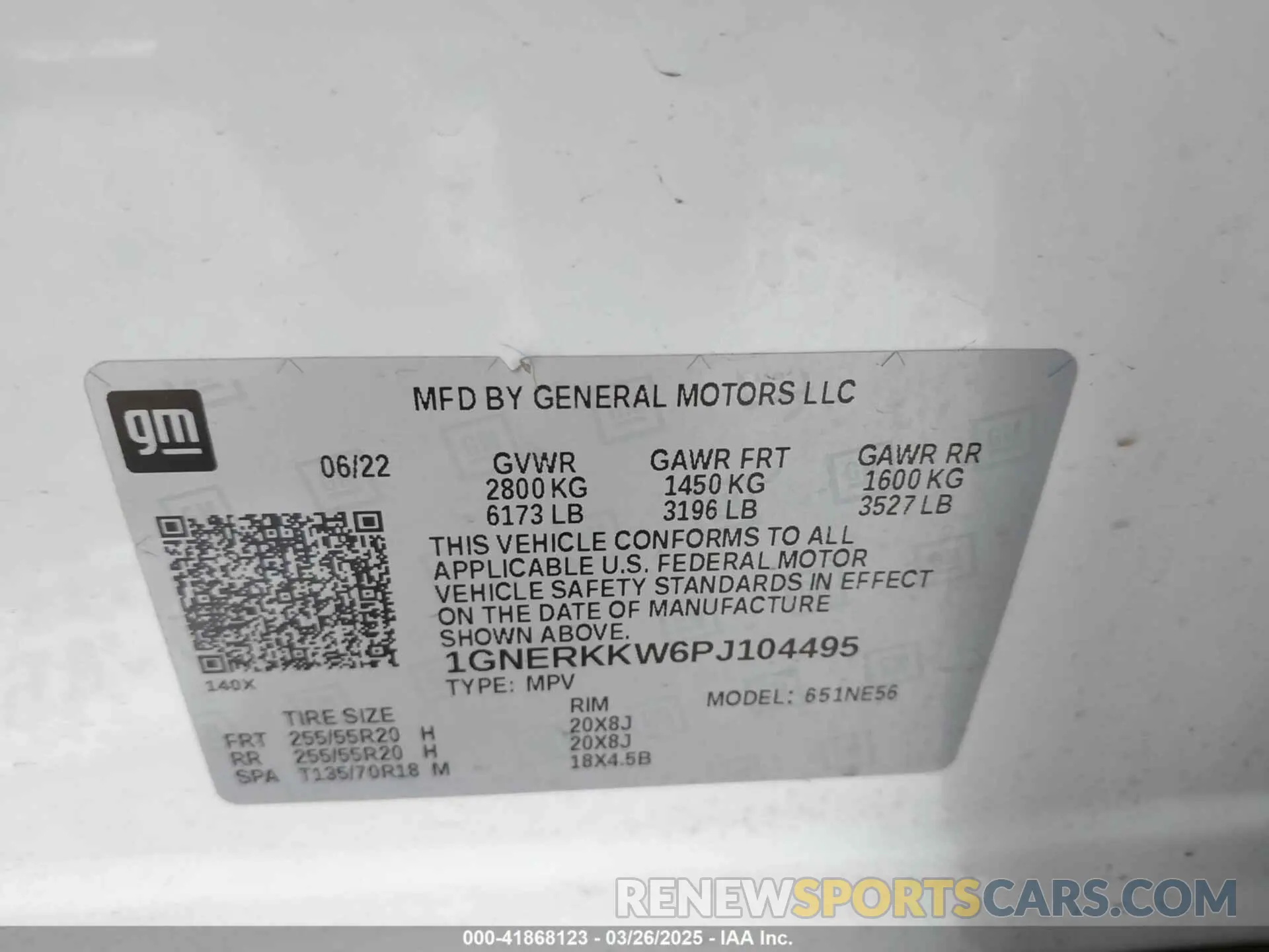 9 Photograph of a damaged car 1GNERKKW6PJ104495 CHEVROLET TRAVERSE 2023