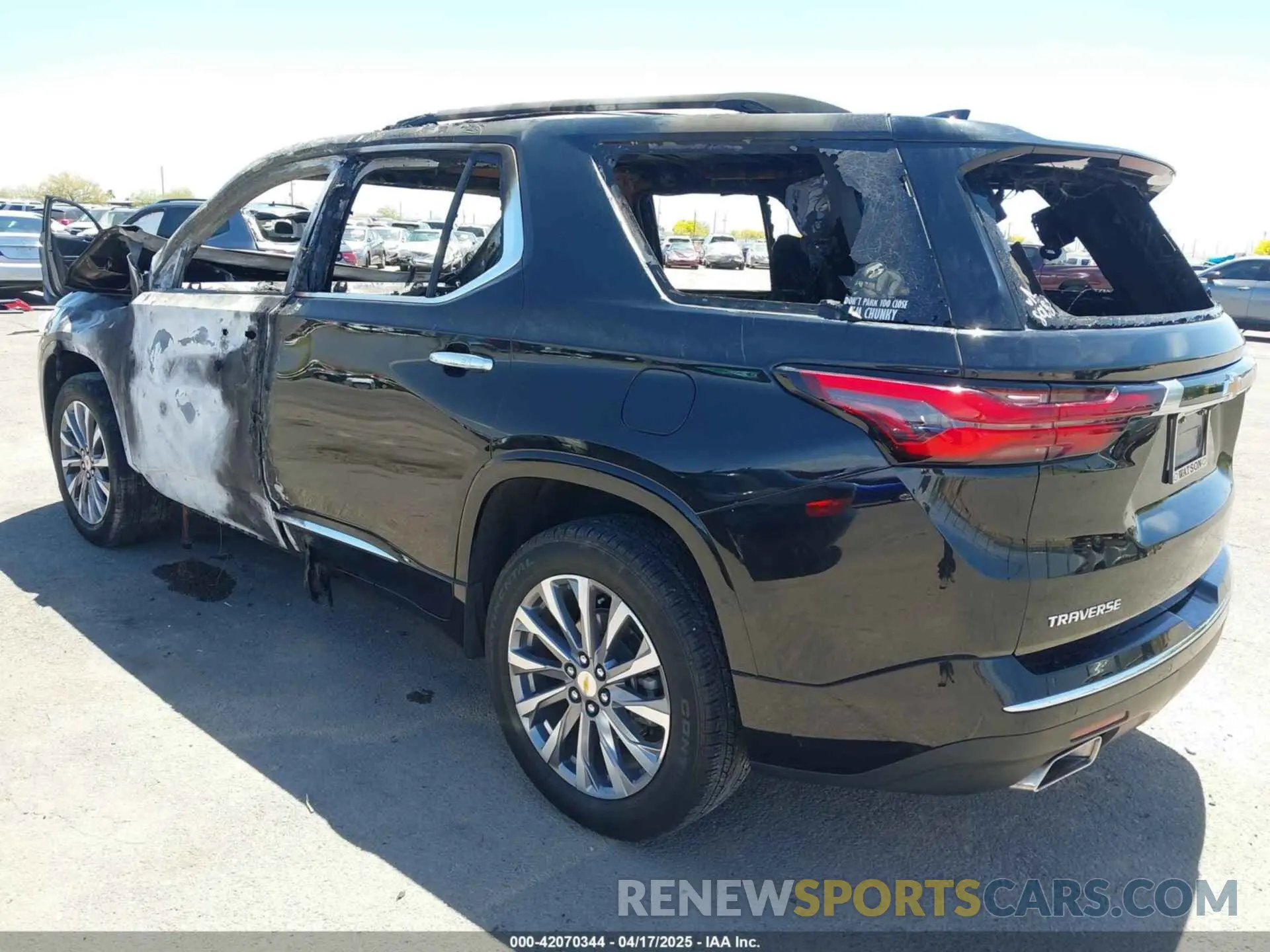 3 Photograph of a damaged car 1GNERKKW7PJ314975 CHEVROLET TRAVERSE 2023