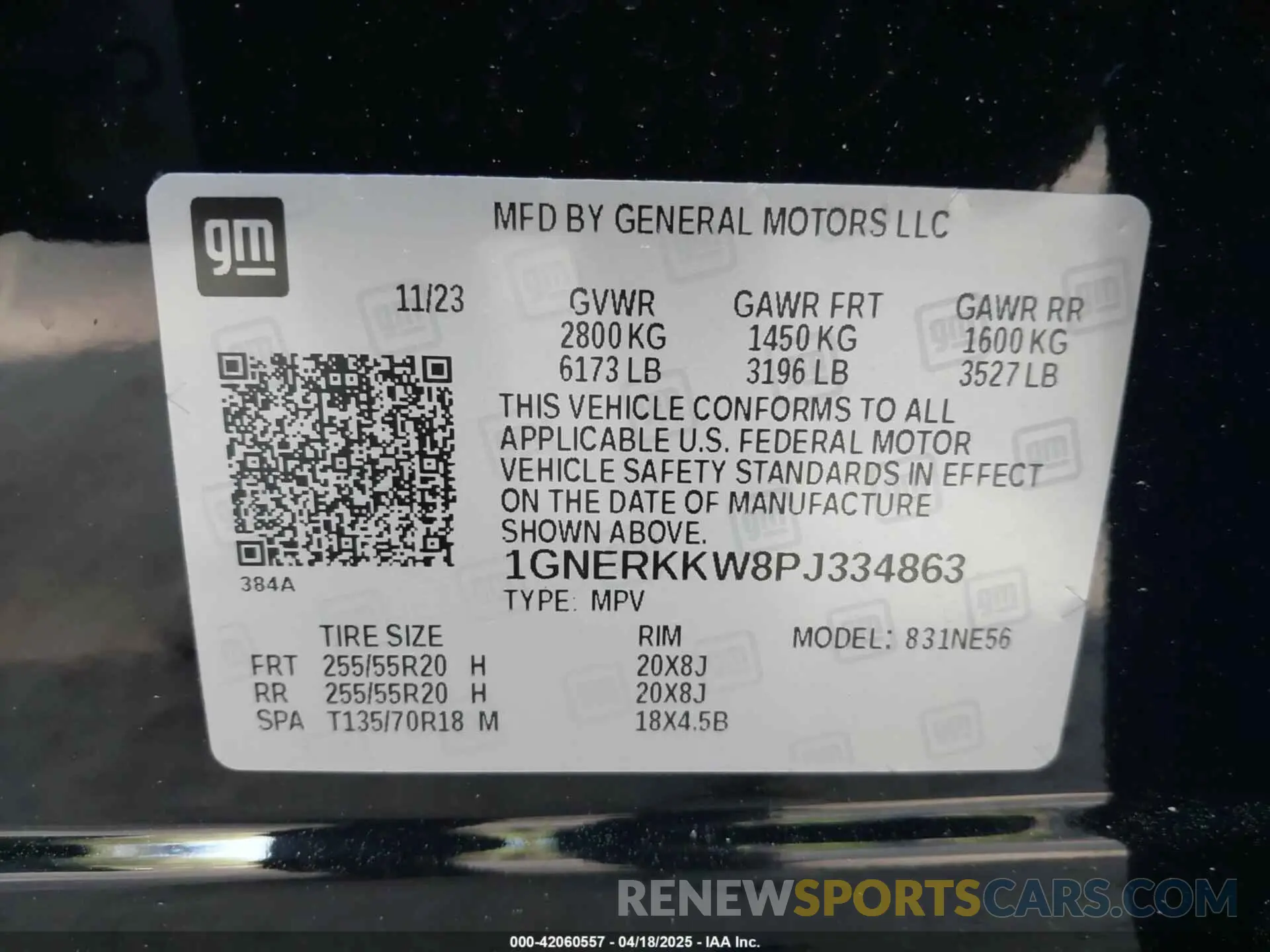 9 Photograph of a damaged car 1GNERKKW8PJ334863 CHEVROLET TRAVERSE 2023