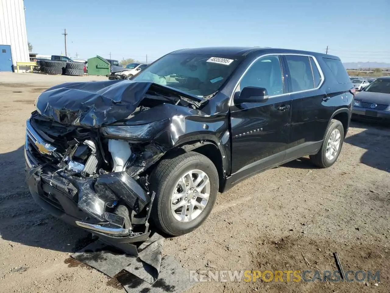1 Photograph of a damaged car 1GNEVFKW0PJ211142 CHEVROLET TRAVERSE 2023