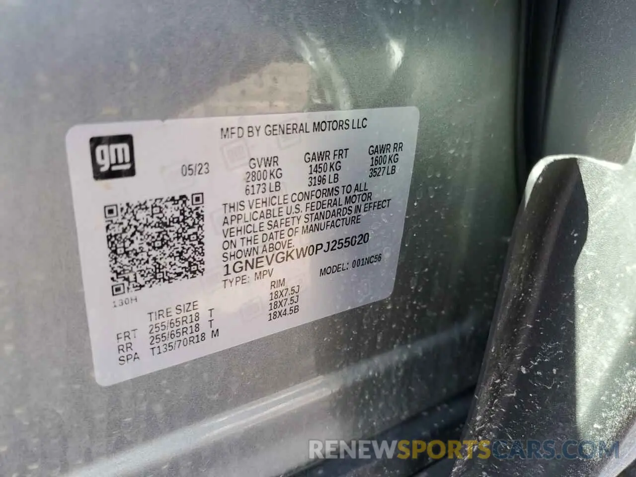 14 Photograph of a damaged car 1GNEVGKW0PJ255020 CHEVROLET TRAVERSE 2023