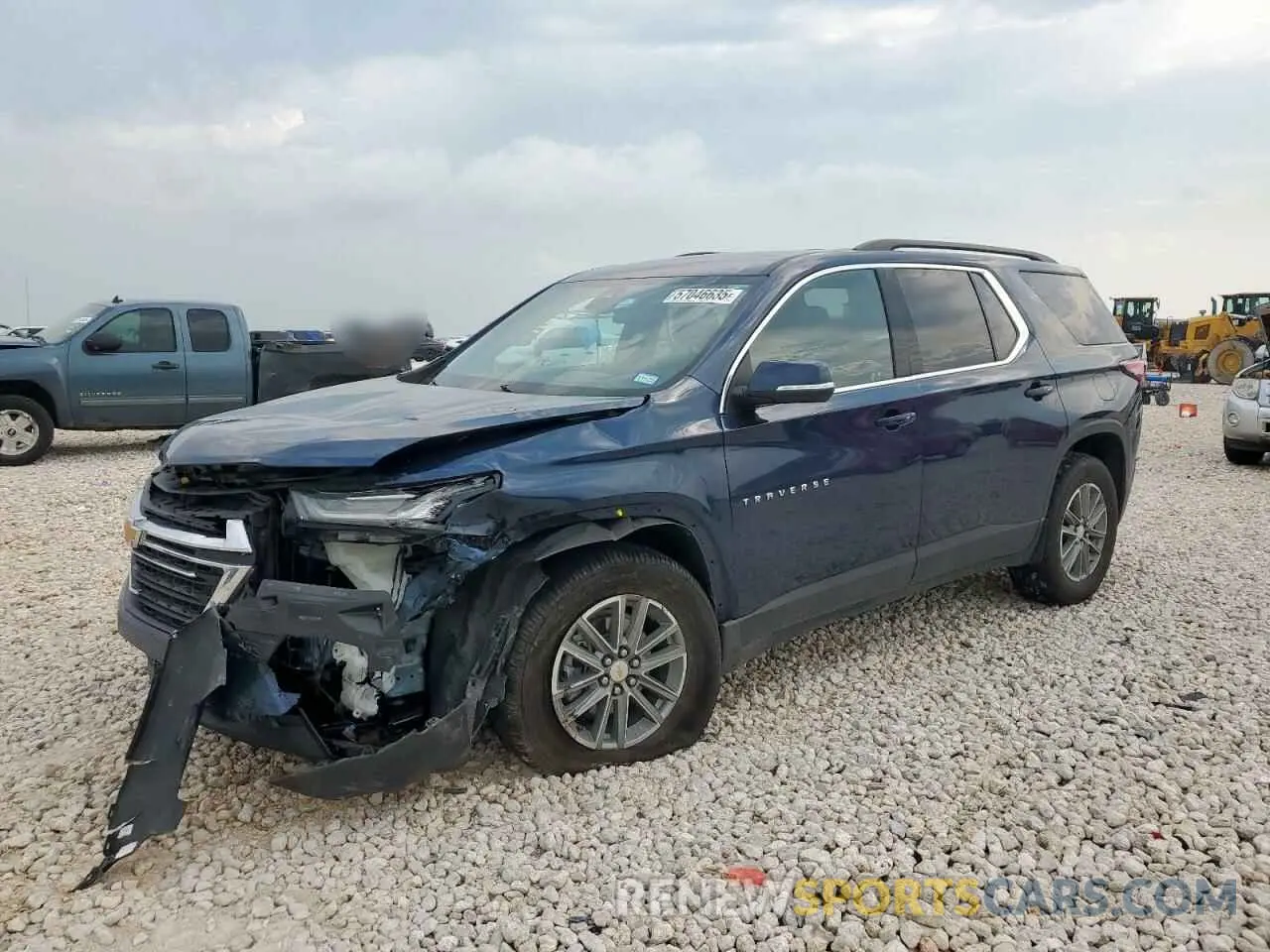 1 Photograph of a damaged car 1GNEVGKW1PJ183101 CHEVROLET TRAVERSE 2023