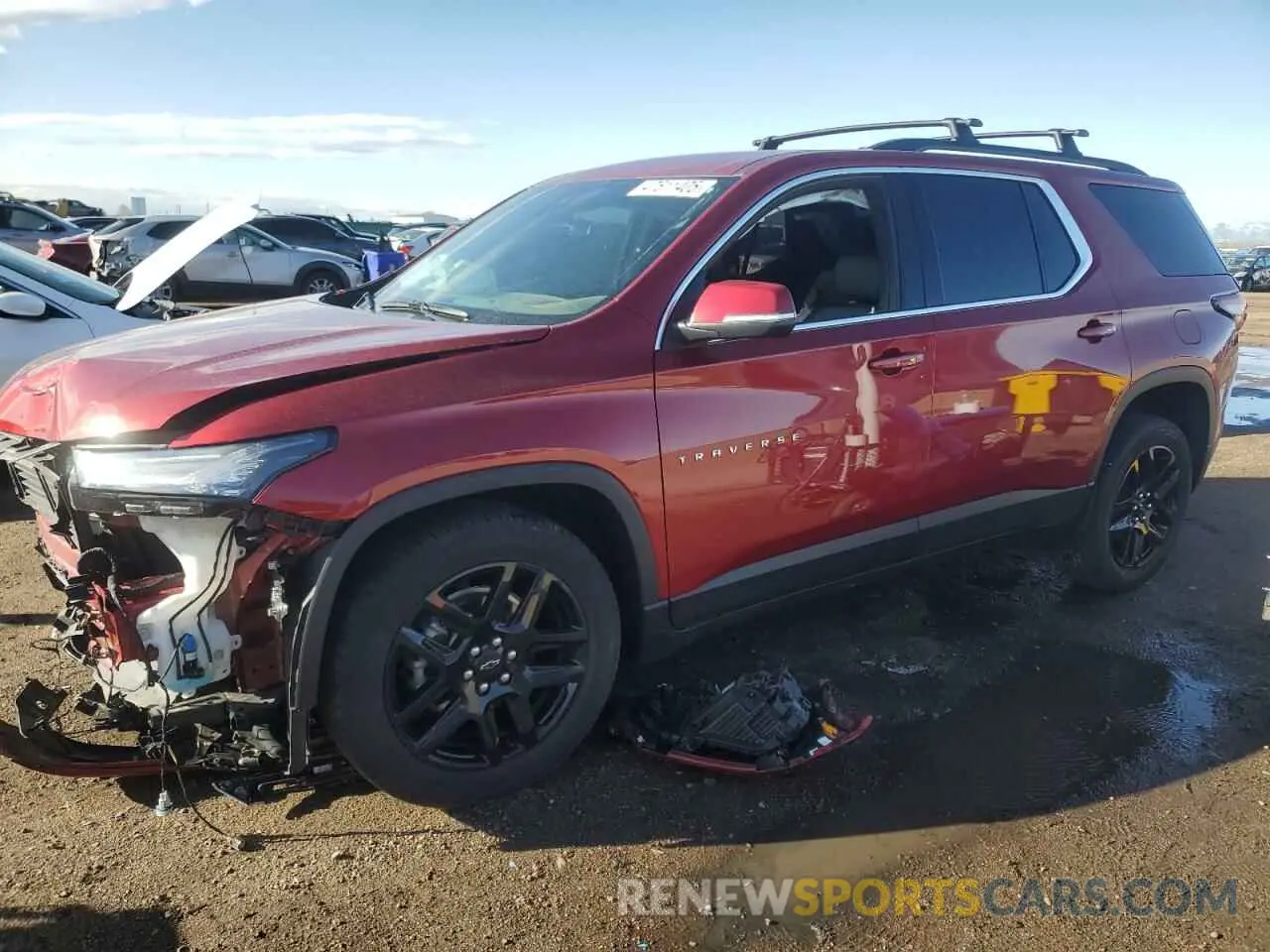 1 Photograph of a damaged car 1GNEVGKW2PJ340957 CHEVROLET TRAVERSE 2023