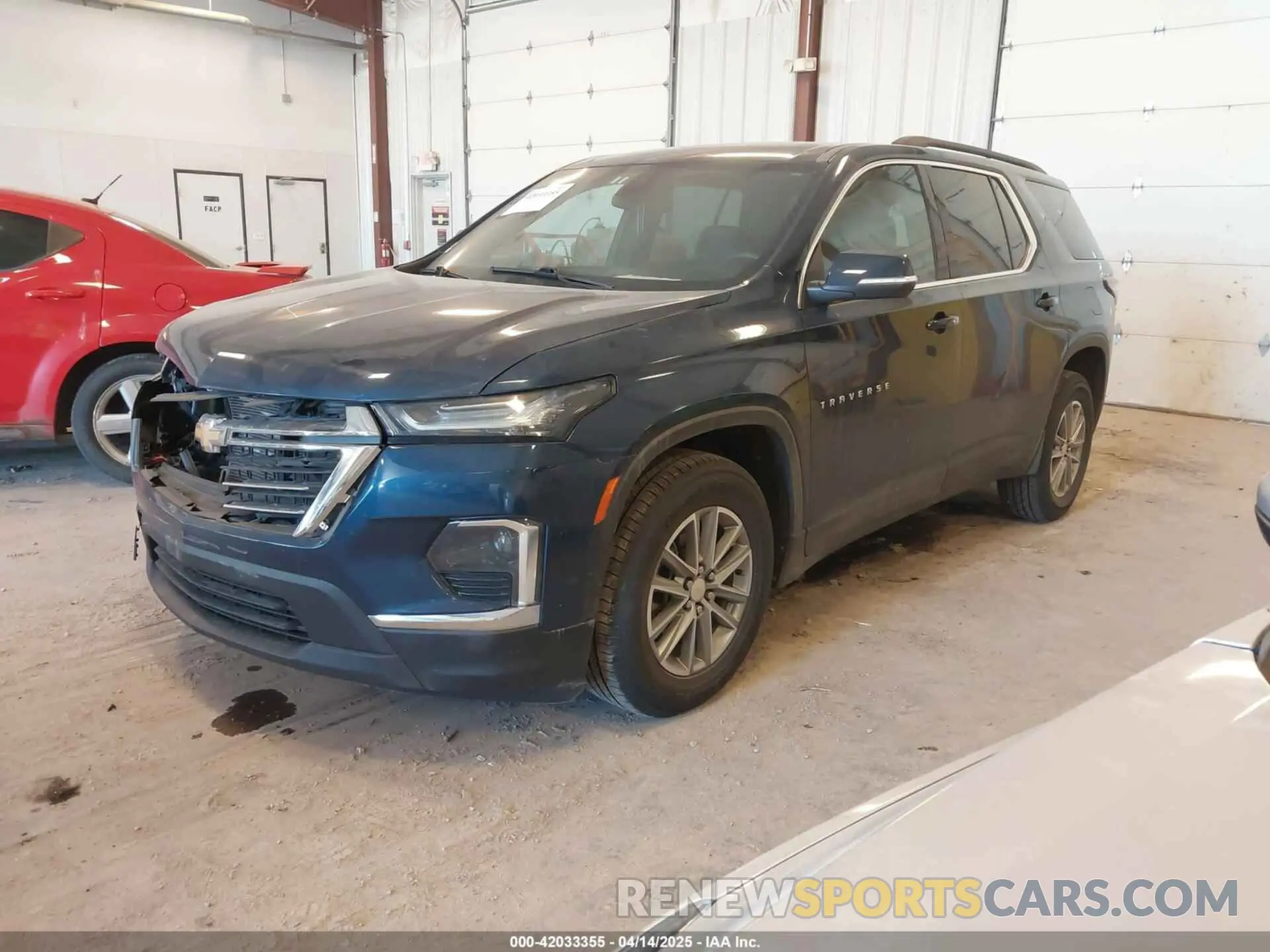 2 Photograph of a damaged car 1GNEVGKW7PJ132279 CHEVROLET TRAVERSE 2023