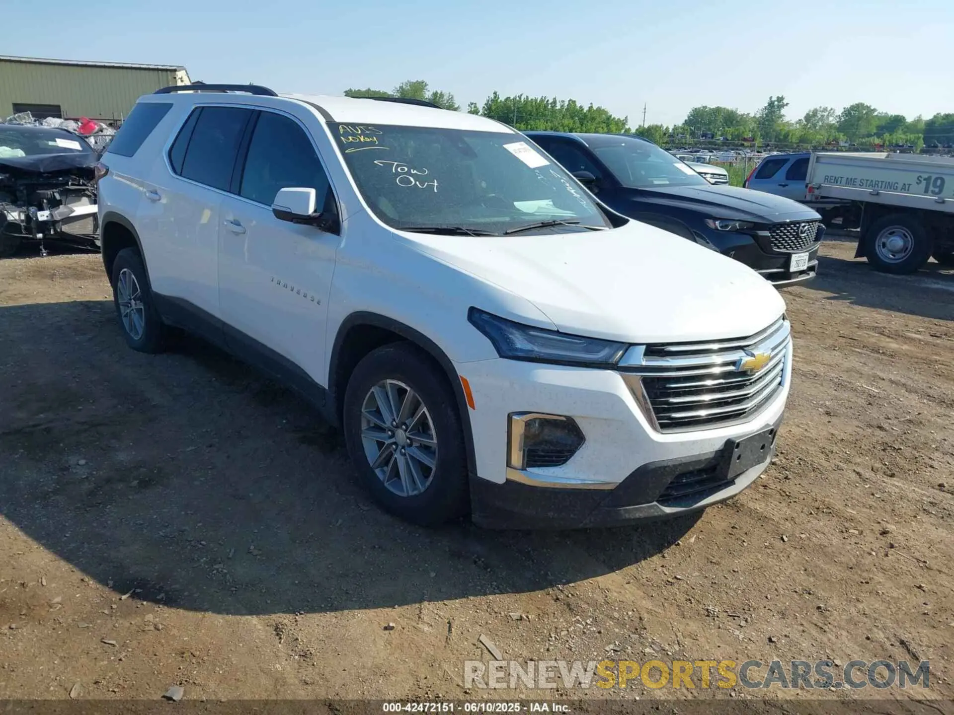 1 Photograph of a damaged car 1GNEVGKW9PJ144823 CHEVROLET TRAVERSE 2023