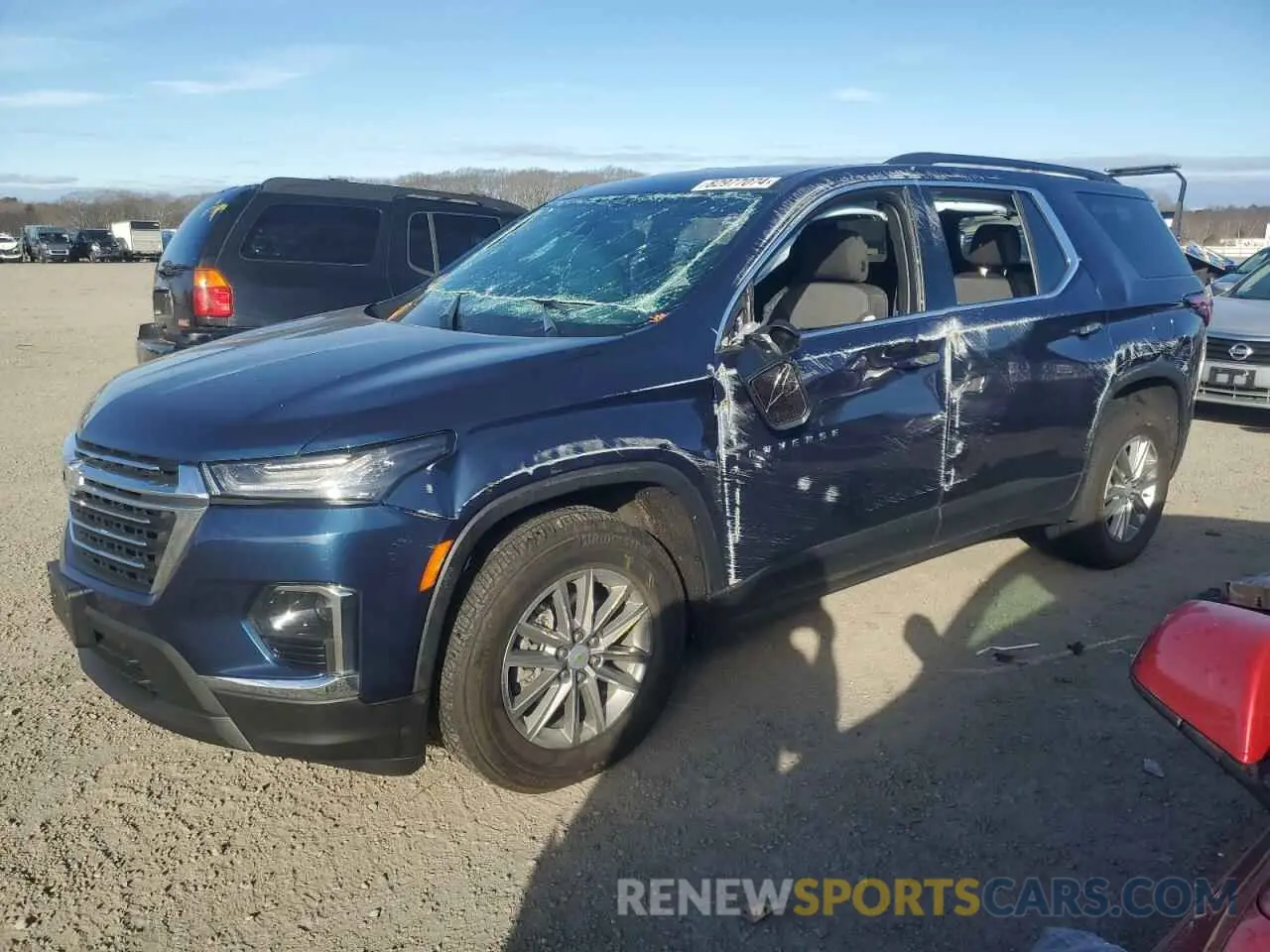 1 Photograph of a damaged car 1GNEVGKW9PJ145972 CHEVROLET TRAVERSE 2023