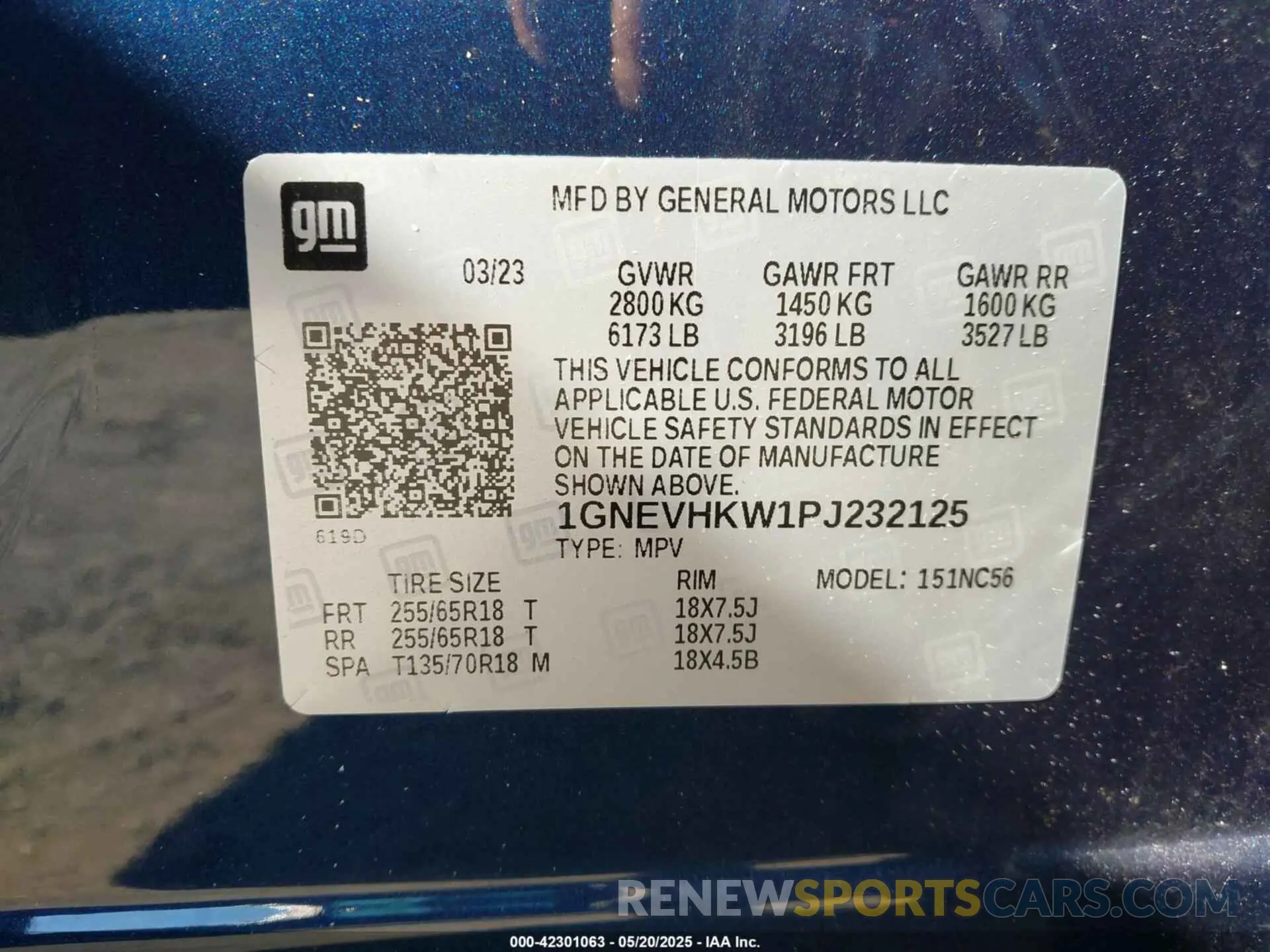 9 Photograph of a damaged car 1GNEVHKW1PJ232125 CHEVROLET TRAVERSE 2023
