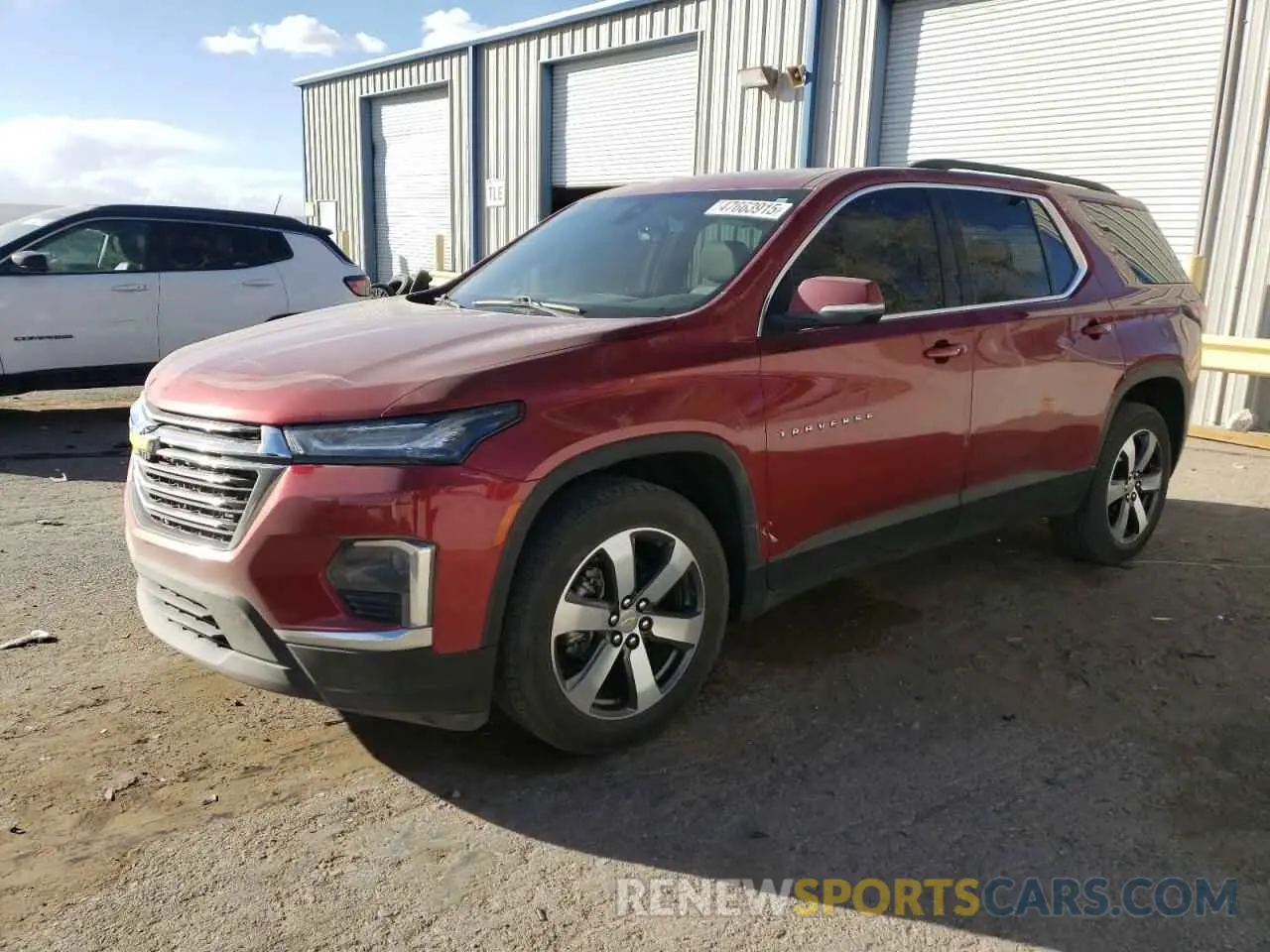 1 Photograph of a damaged car 1GNEVHKW6PJ254993 CHEVROLET TRAVERSE 2023