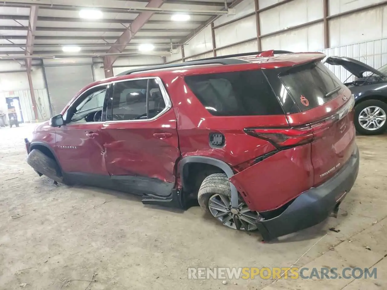 2 Photograph of a damaged car 1GNEVHKW9PJ185409 CHEVROLET TRAVERSE 2023